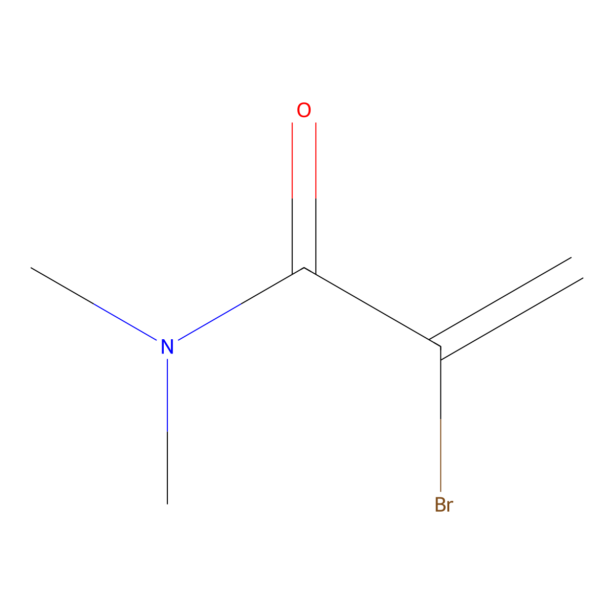 2-bromo-N,N-dimethylprop-2-enamide molecular structure, CAS 31730-25-3