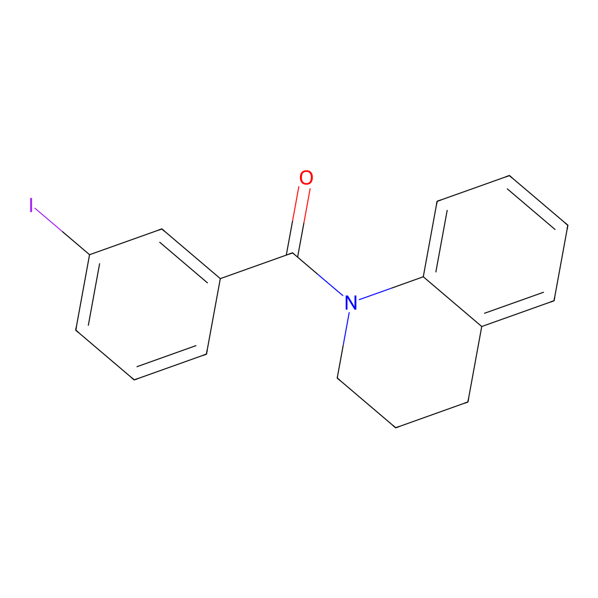1-(3-Iodobenzoyl)-1,2,3,4-tetrahydroquinoline molecular structure, CAS 317325-81-8