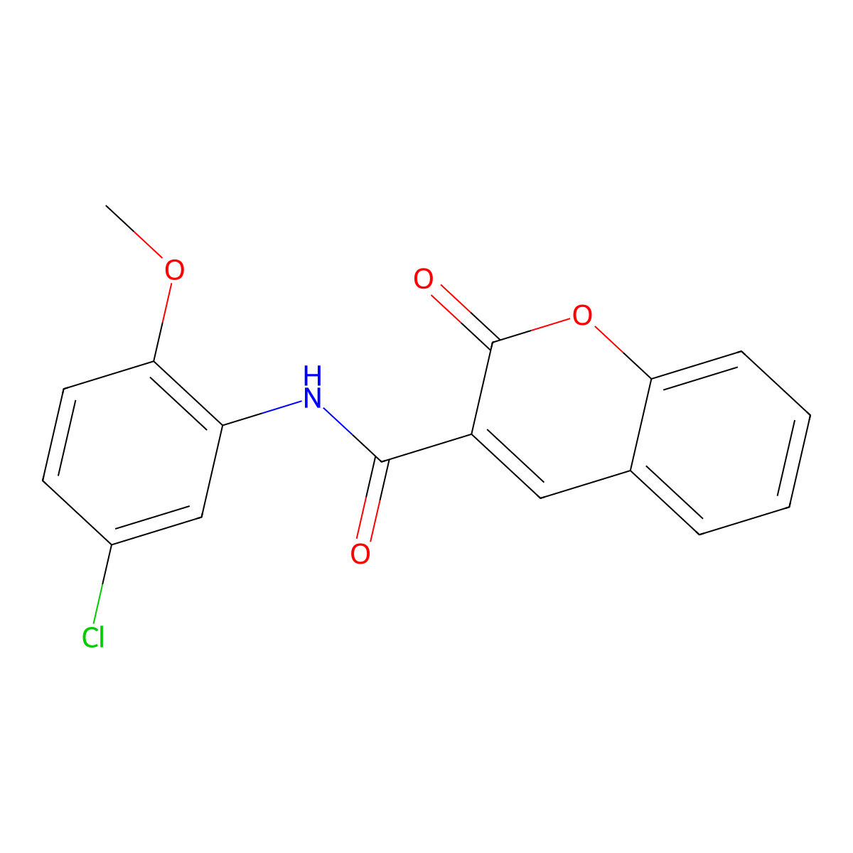 N-(5-chloro-2-methoxyphenyl)-2-oxo-2H-chromene-3-carboxamide molecular structure, CAS 317327-19-8
