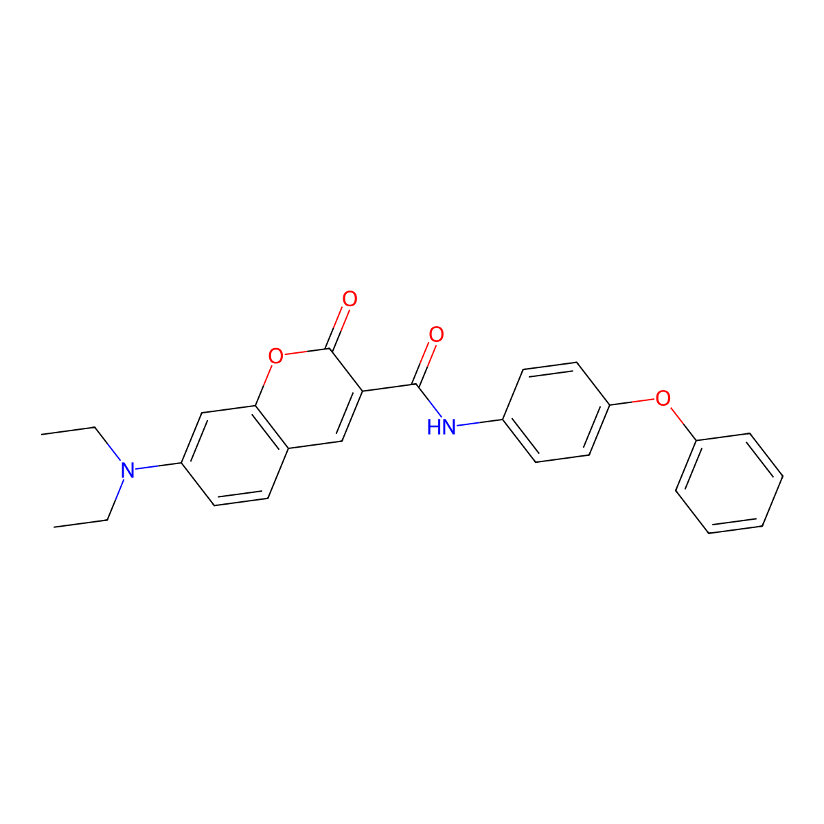 7-(diethylamino)-2-oxo-N-(4-phenoxyphenyl)-2H-chromene-3-carboxamide molecular structure, CAS 317327-66-5