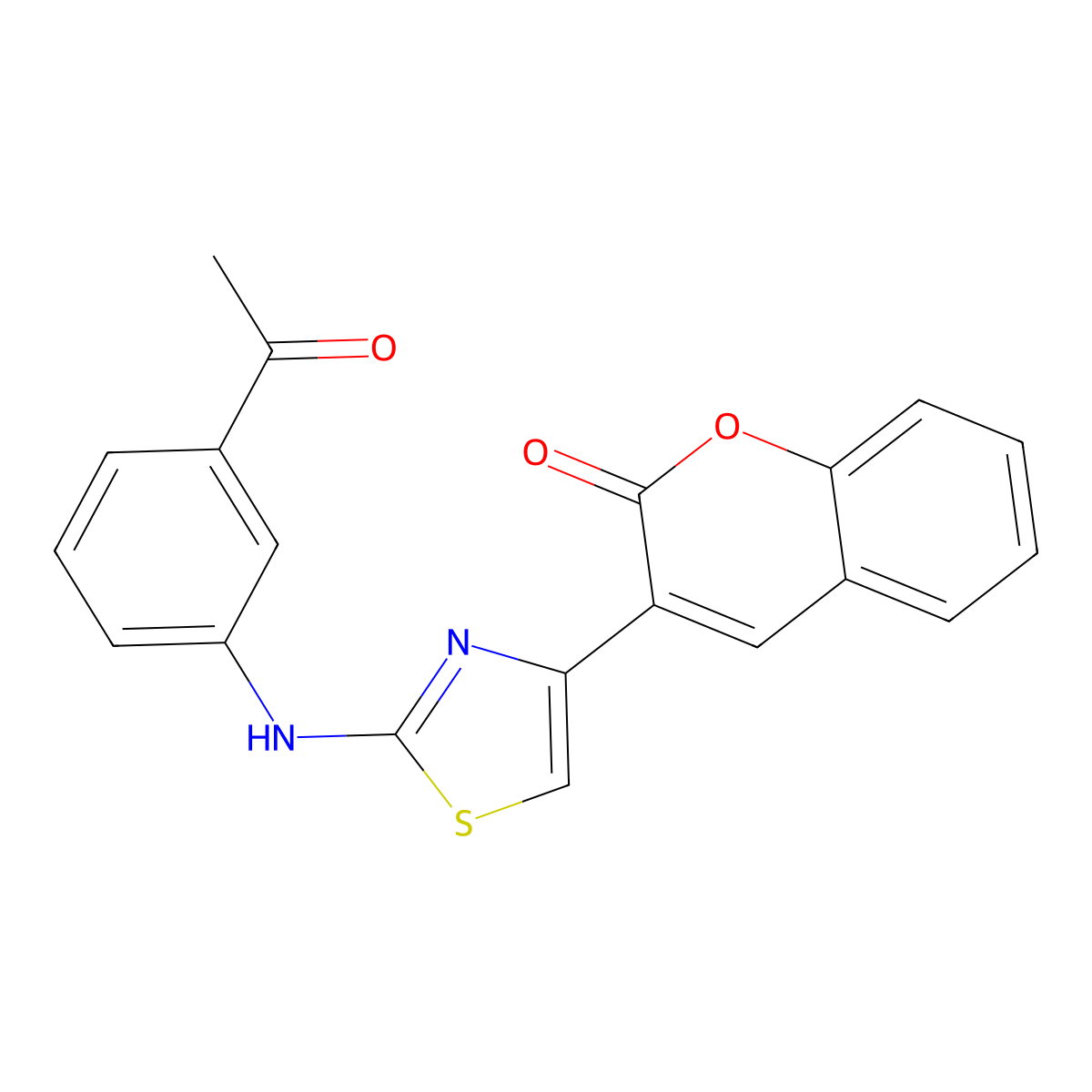 3-[2-(3-Acetylanilino)-1,3-thiazol-4-yl]chromen-2-one molecular structure, CAS 317328-17-9