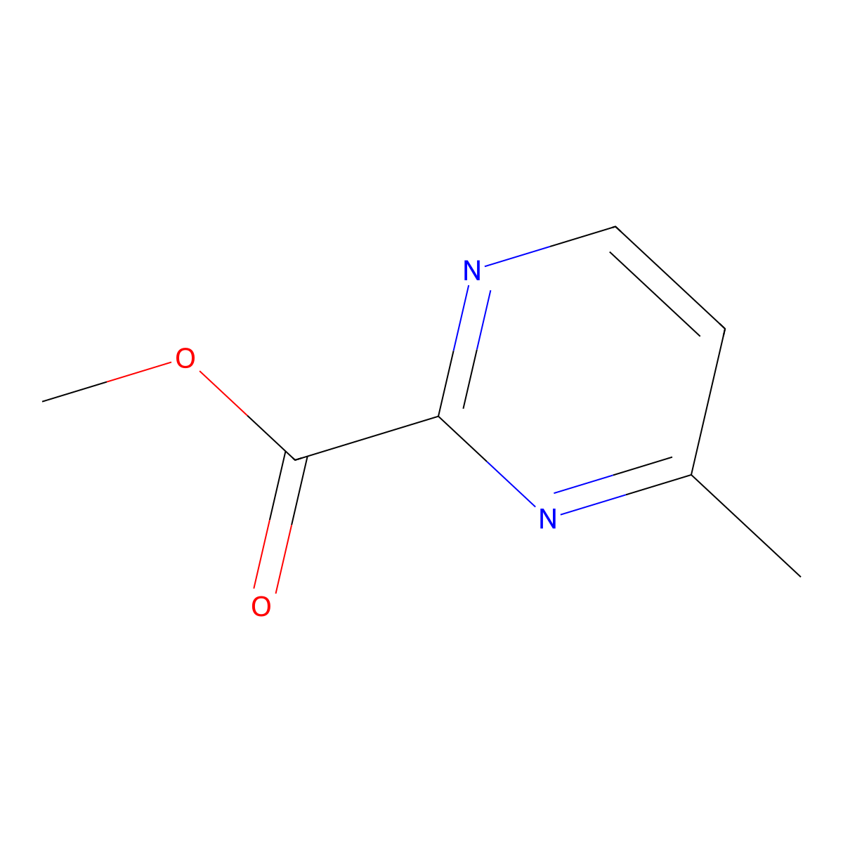 Methyl 4-methylpyrimidine-2-carboxylate molecular structure, CAS 317334-58-0