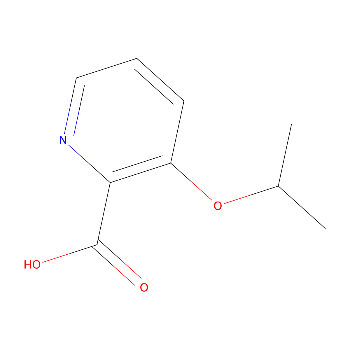 3-Isopropoxypicolinic acid molecular structure, CAS 317334-97-7