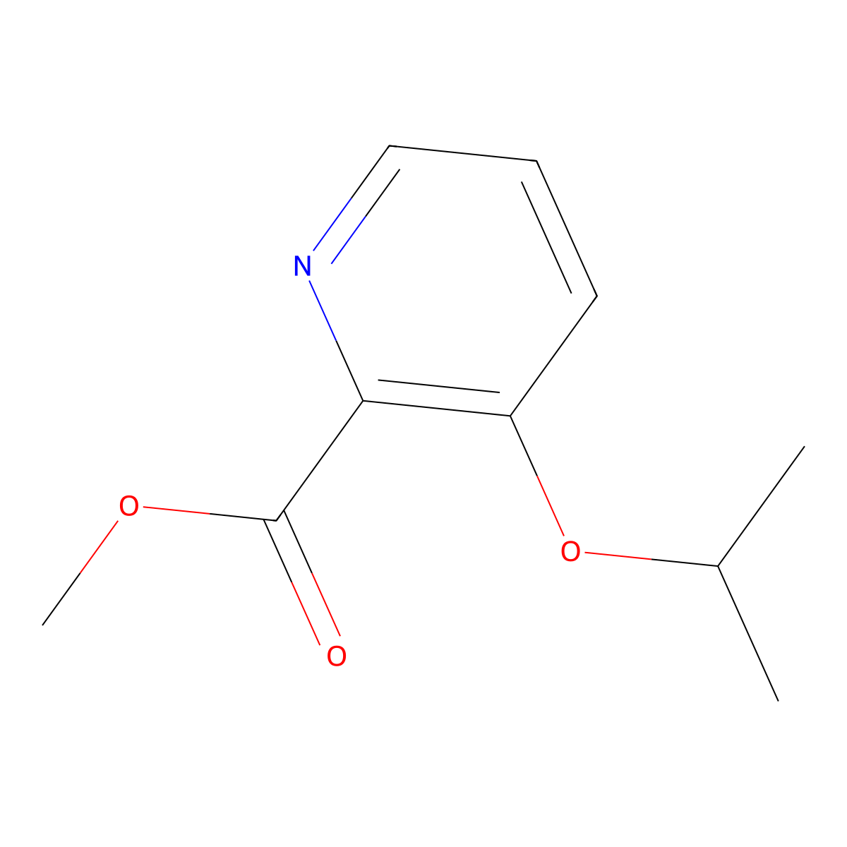 3-Isopropoxypicolinic acid methyl ester molecular structure, CAS 317334-98-8