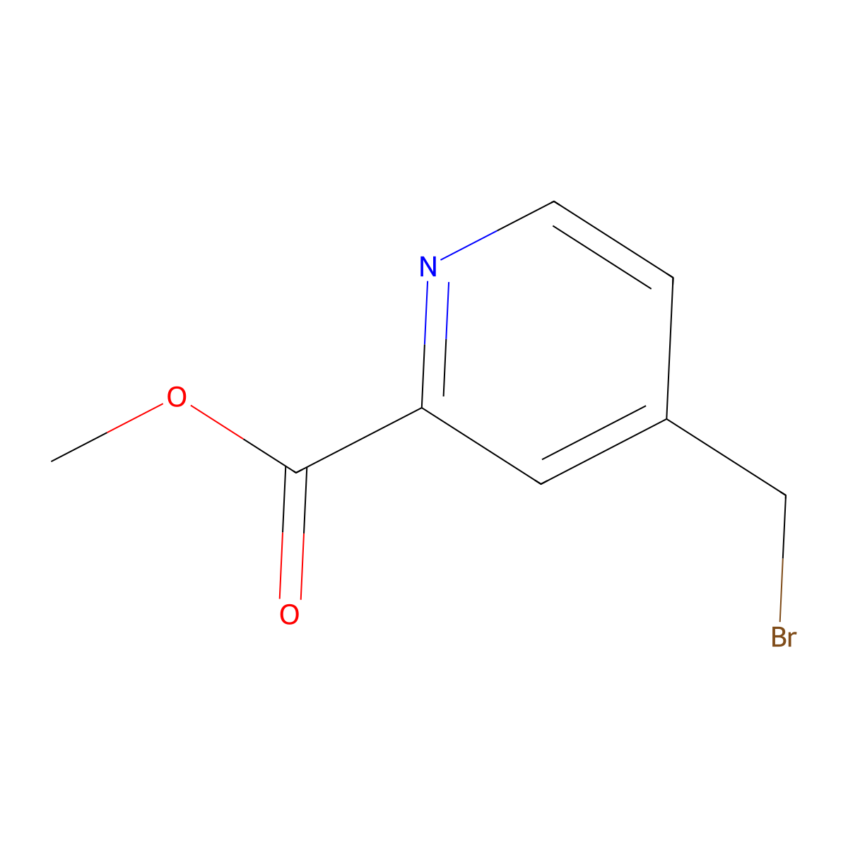 Methyl 4-(bromomethyl)picolinate molecular structure, CAS 317335-16-3