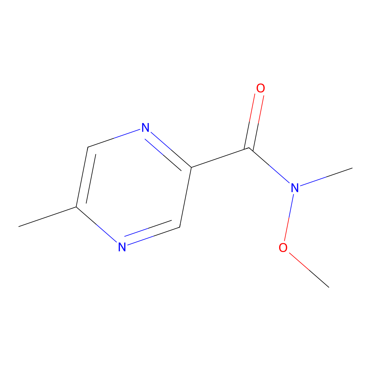 n-Methoxy-n,5-dimethylpyrazine-2-carboxamide molecular structure, CAS 317335-27-6