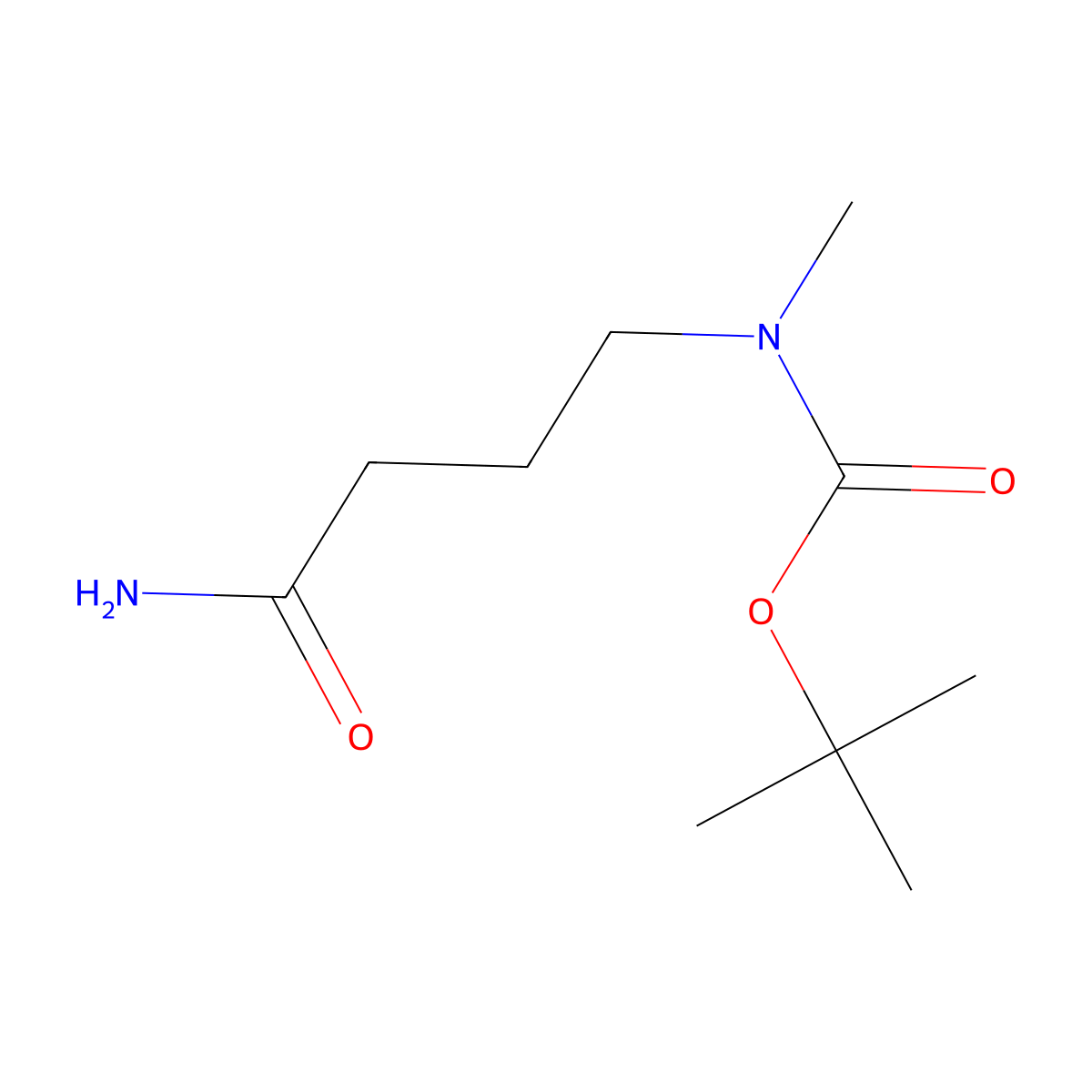tert-Butyl 3-carbamoylpropylmethylcarbamate molecular structure, CAS 317345-81-6