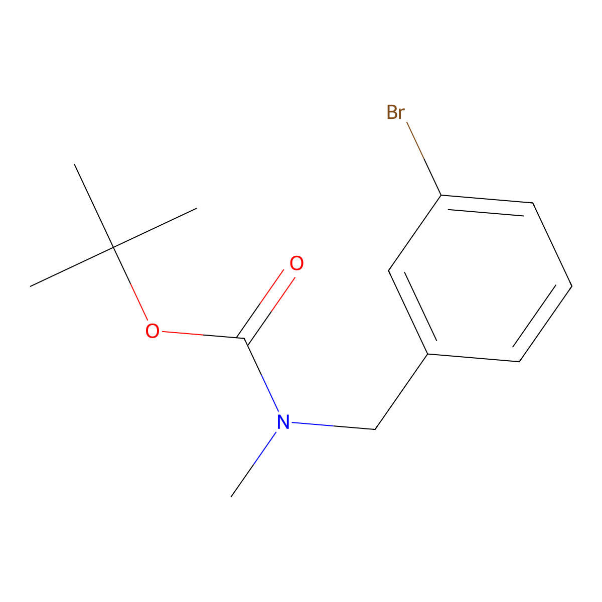 tert-Butyl 3-bromobenzyl(methyl)carbamate molecular structure, CAS 317358-61-5