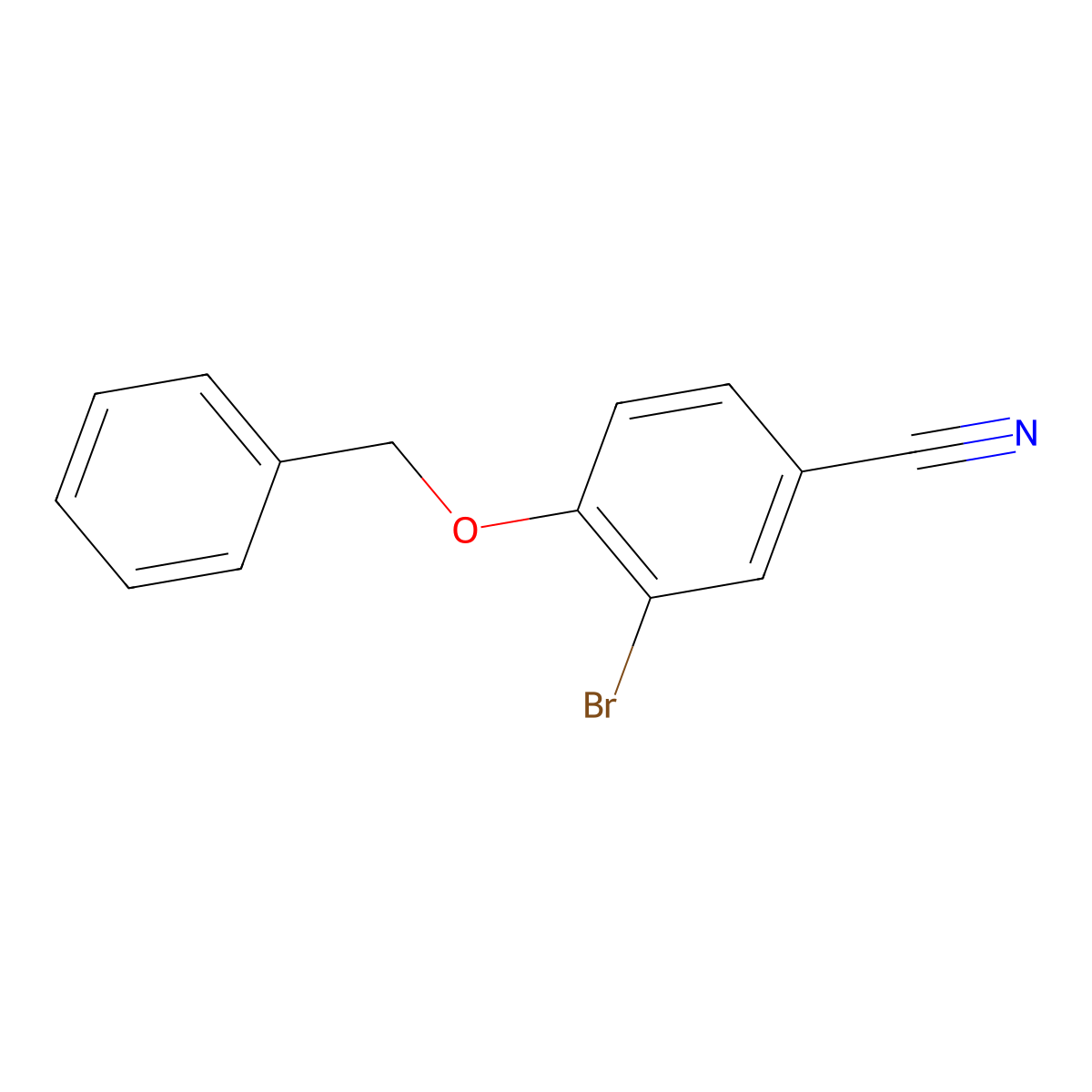 3-Bromo-4-(phenylmethoxy)-benzonitrile molecular structure, CAS 317358-76-2