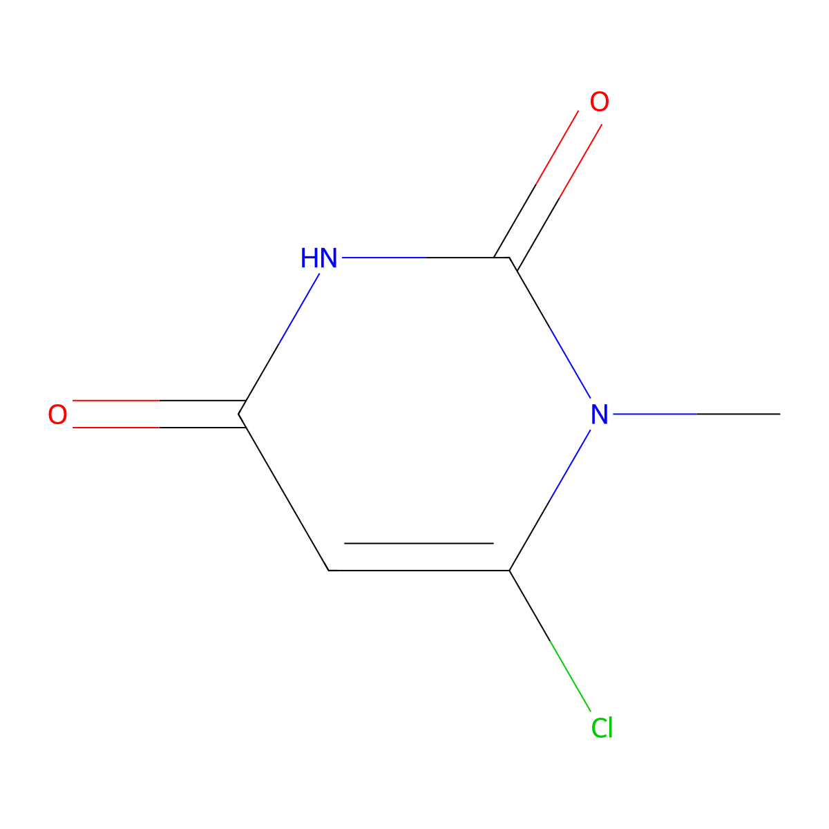 Uracil, 6-chloro-1-methyl- molecular structure, CAS 31737-09-4
