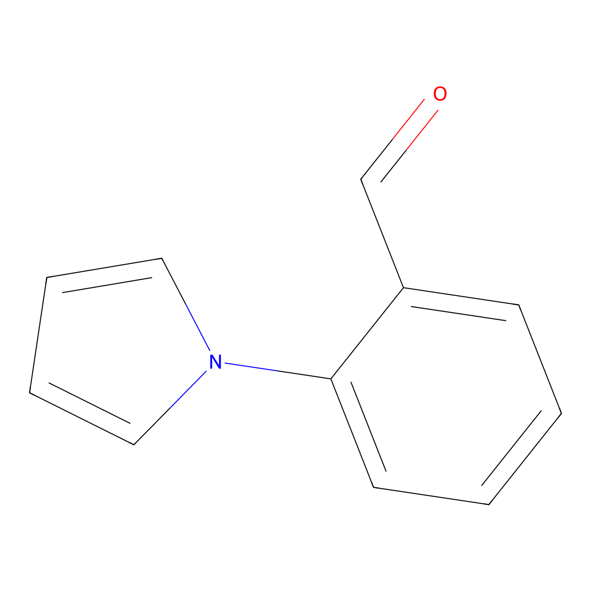 2-(1H-pyrrol-1-yl)benzaldehyde molecular structure, CAS 31739-56-7