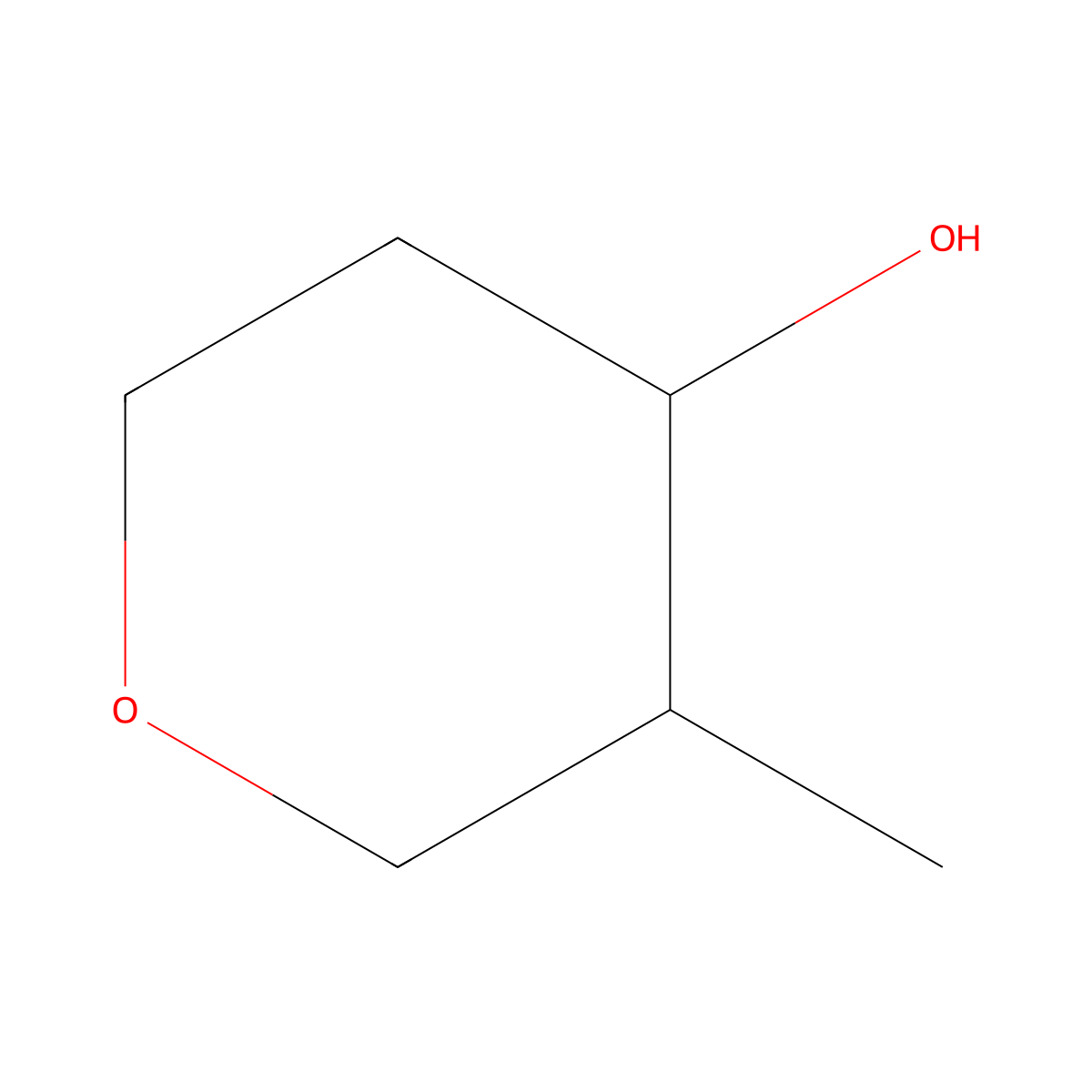 trans-3-Methyltetrahydropyran-4-ol molecular structure, CAS 3174-65-0