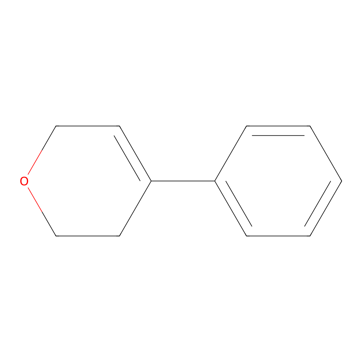 4-Phenyl-5,6-dihydro-2H-pyran molecular structure, CAS 3174-81-0