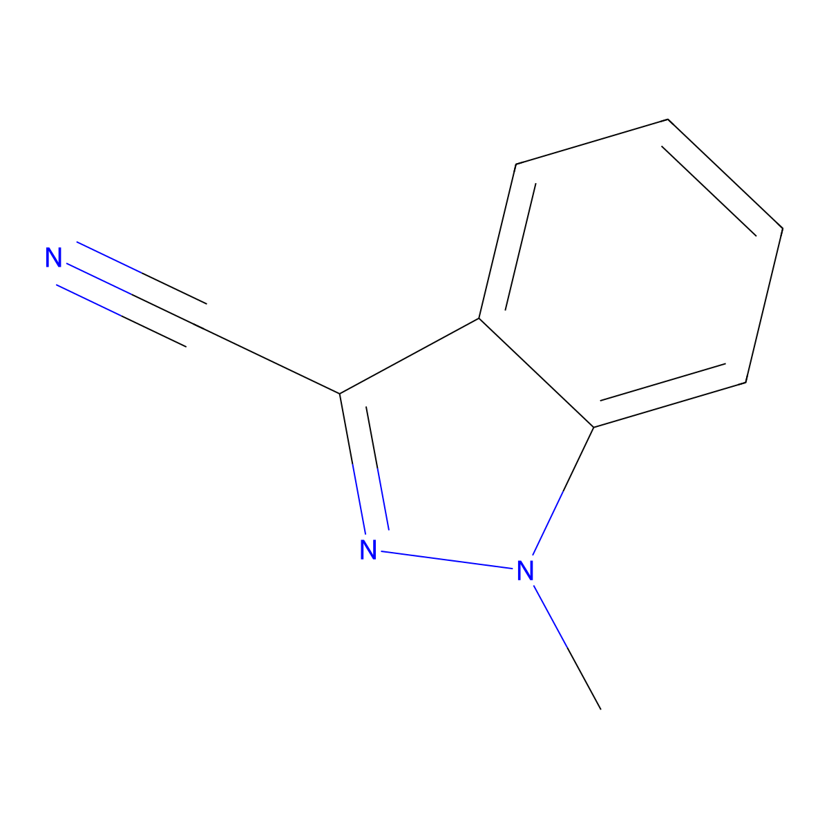 1-Methyl-1h-indazole-3-carbonitrile molecular structure, CAS 31748-44-4