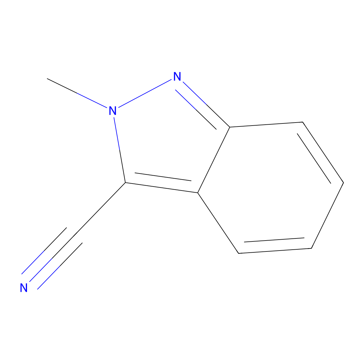 2-Methyl-2h-indazole-3-carbonitrile molecular structure, CAS 31748-45-5