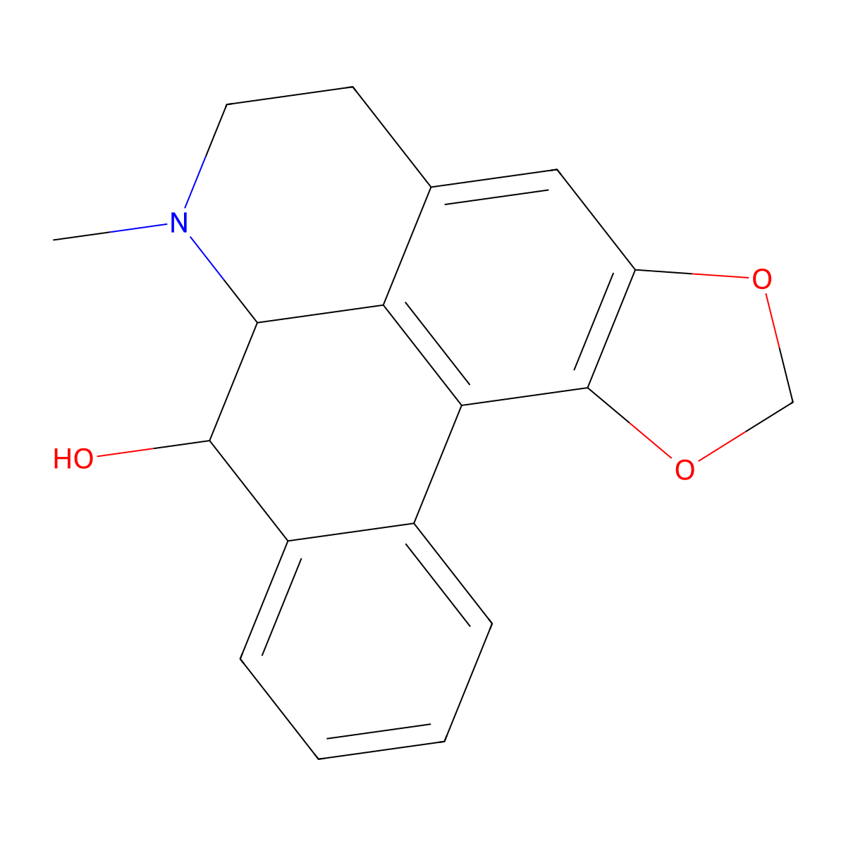 Ushinsunine molecular structure, CAS 3175-89-1