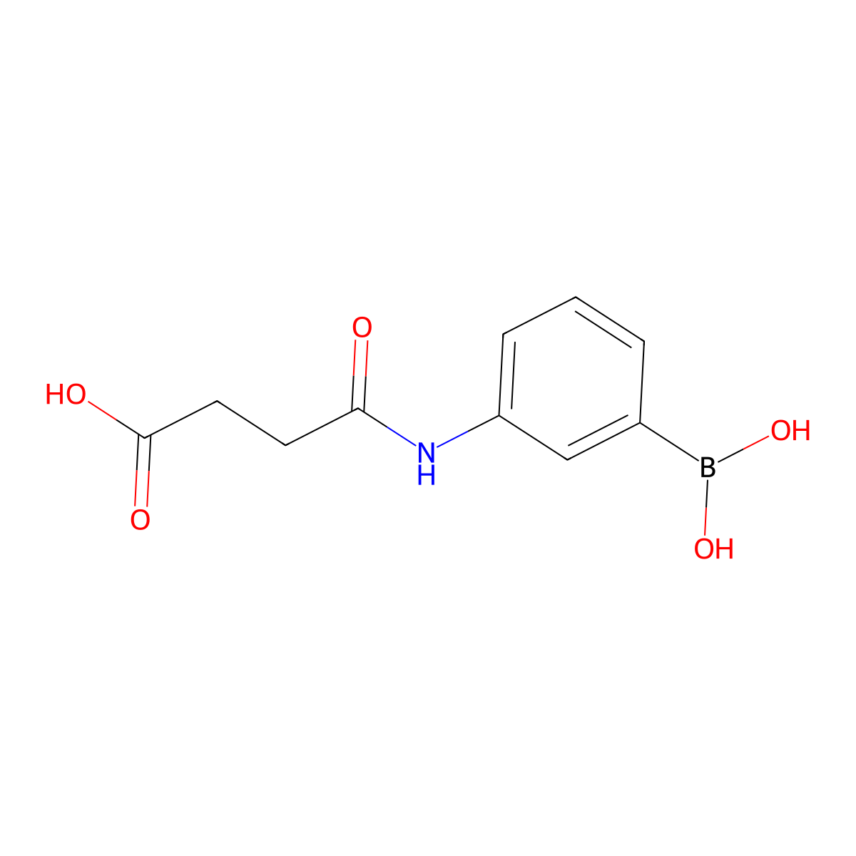Succinanilic acid, 3'-(dihydroxyboryl)- molecular structure, CAS 31754-00-4