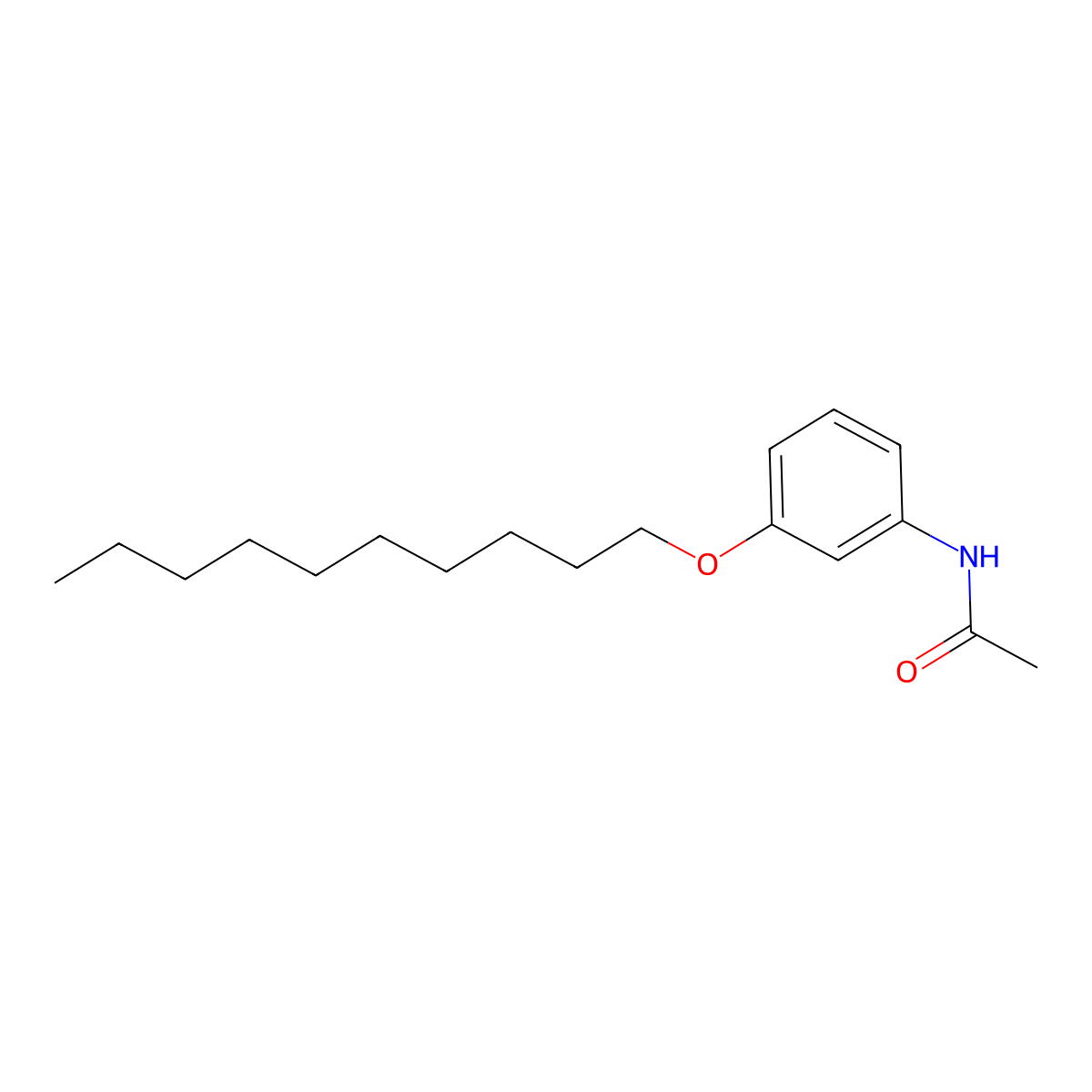 3'-(Decyloxy)acetanilide molecular structure, CAS 31758-23-3