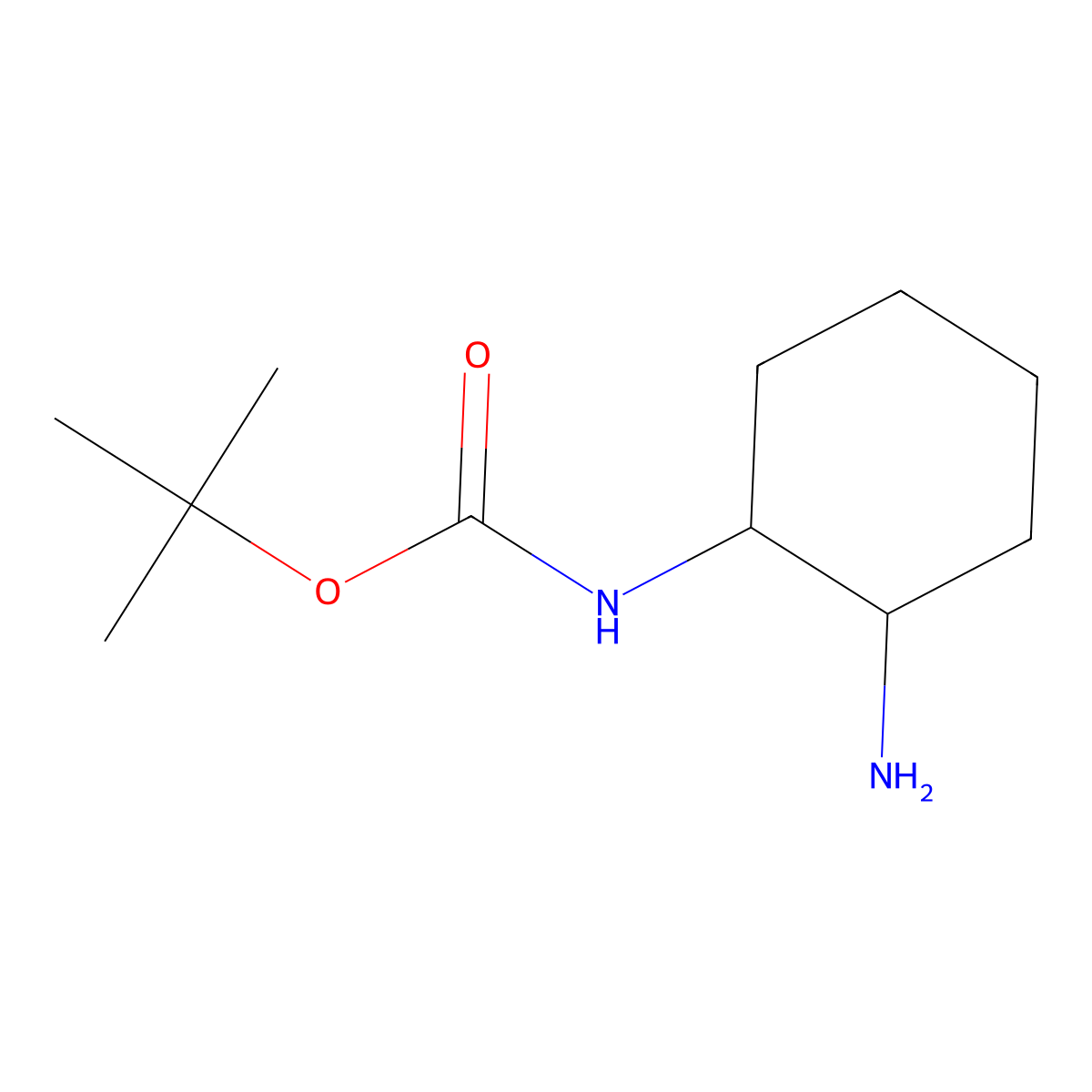 tert-Butyl (2-aminocyclohexyl)carbamate molecular structure, CAS 317595-54-3