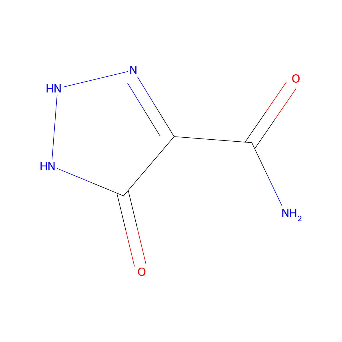 Carbamoyltriazolinonen molecular structure, CAS 3176-44-1