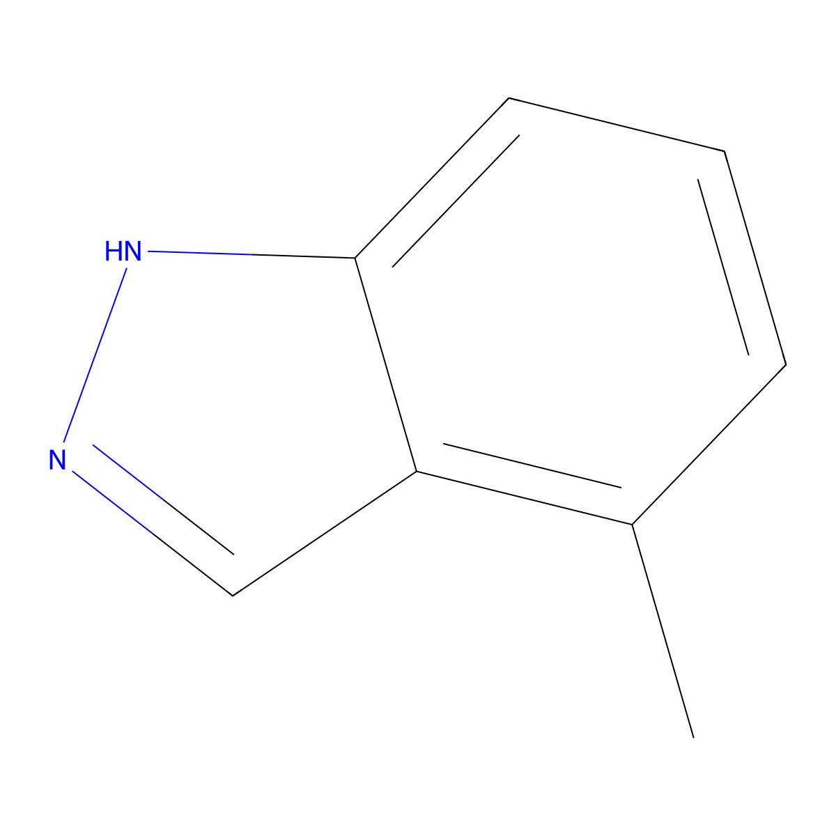 4-Methyl-1H-indazole molecular structure, CAS 3176-63-4