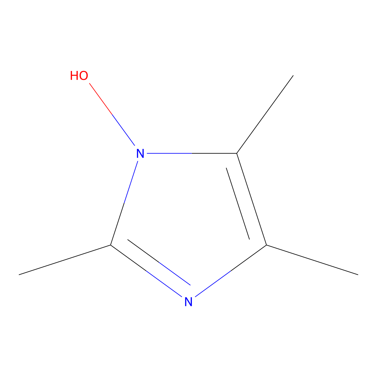 2,4,5-Trimethyl-1H-imidazol-1-OL molecular structure, CAS 3176-68-9