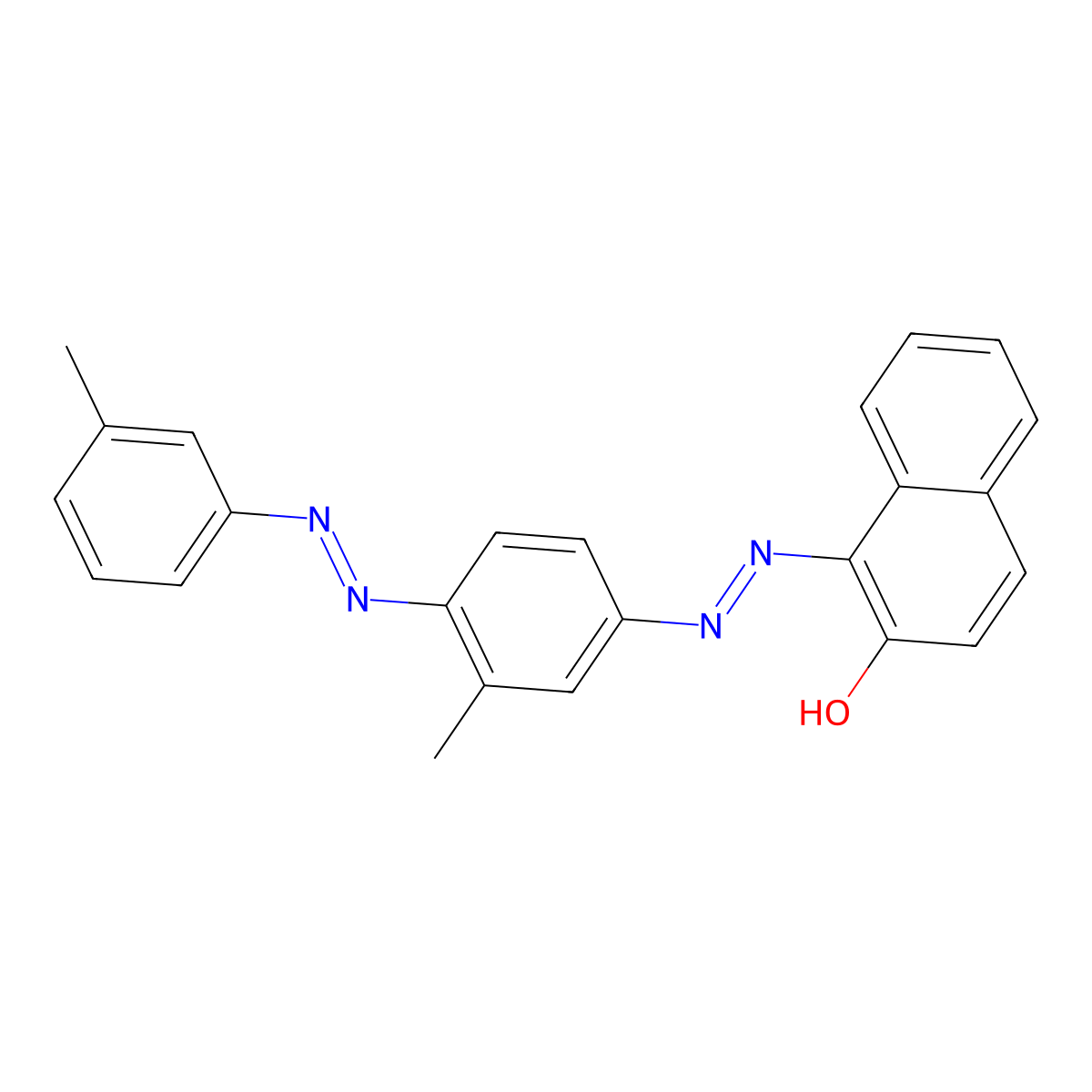 Solvent Red 25 molecular structure, CAS 3176-79-2
