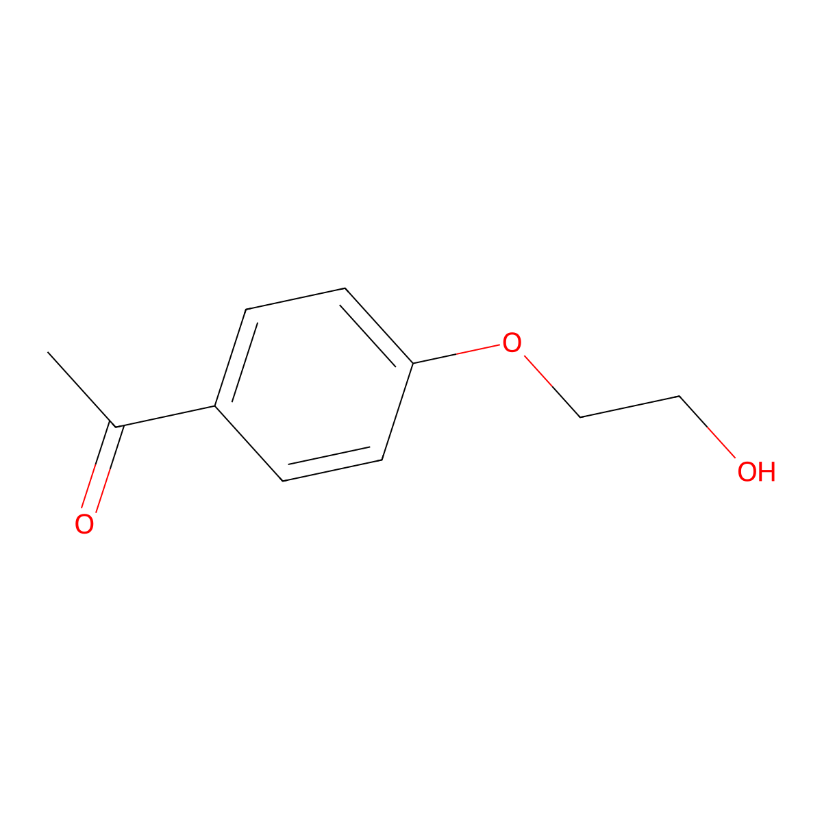 4'-(2-Hydroxyethoxy)acetophenone molecular structure, CAS 31769-45-6