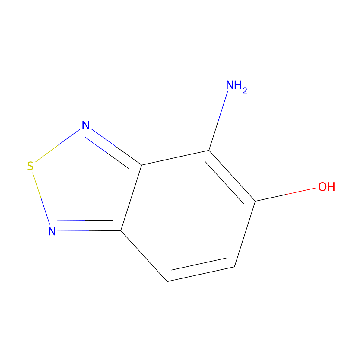 4-Amino-benzo[1,2,5]thiadiazol-5-ol molecular structure, CAS 3177-69-3