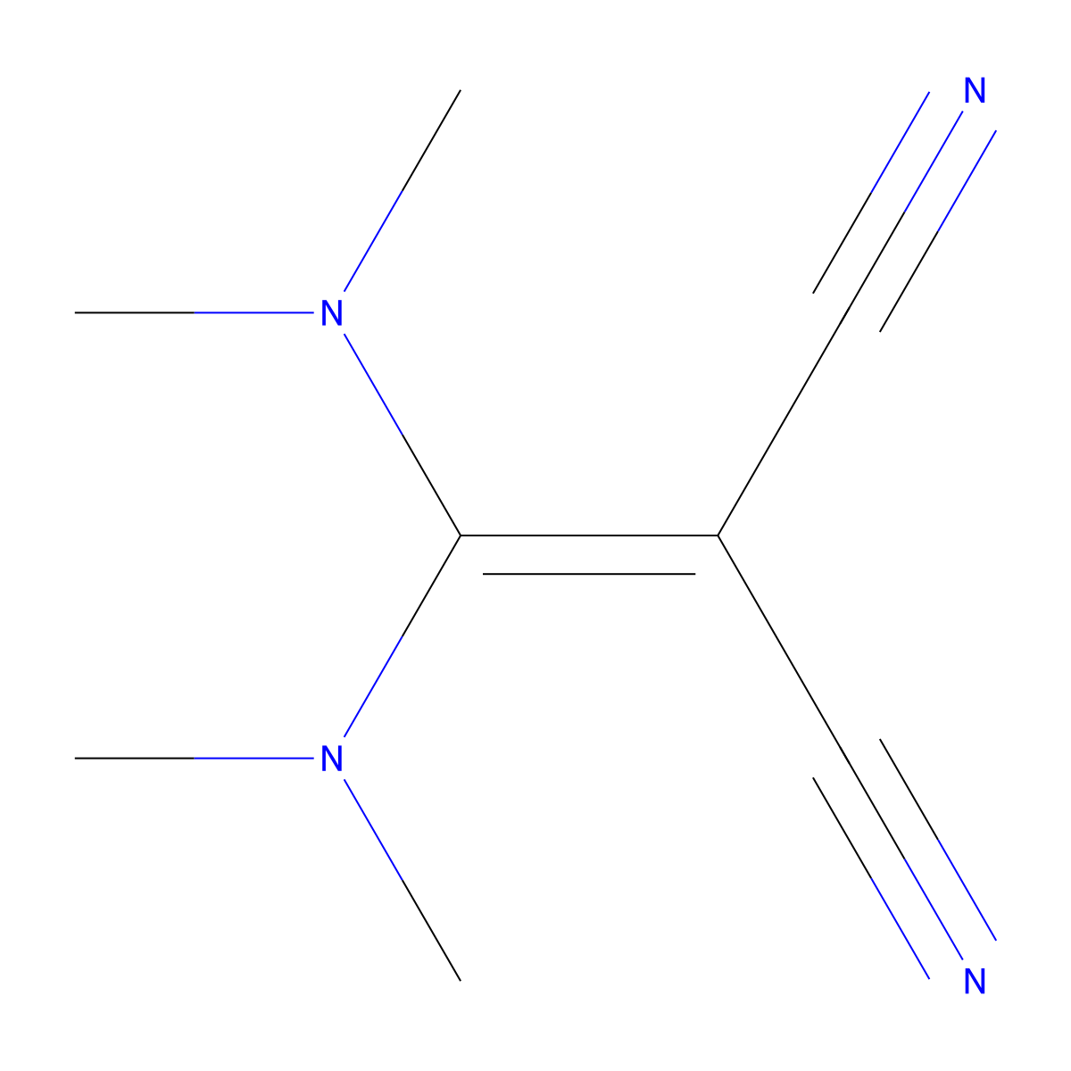 2-(Bis(dimethylamino)methylene)malononitrile molecular structure, CAS 31774-36-4