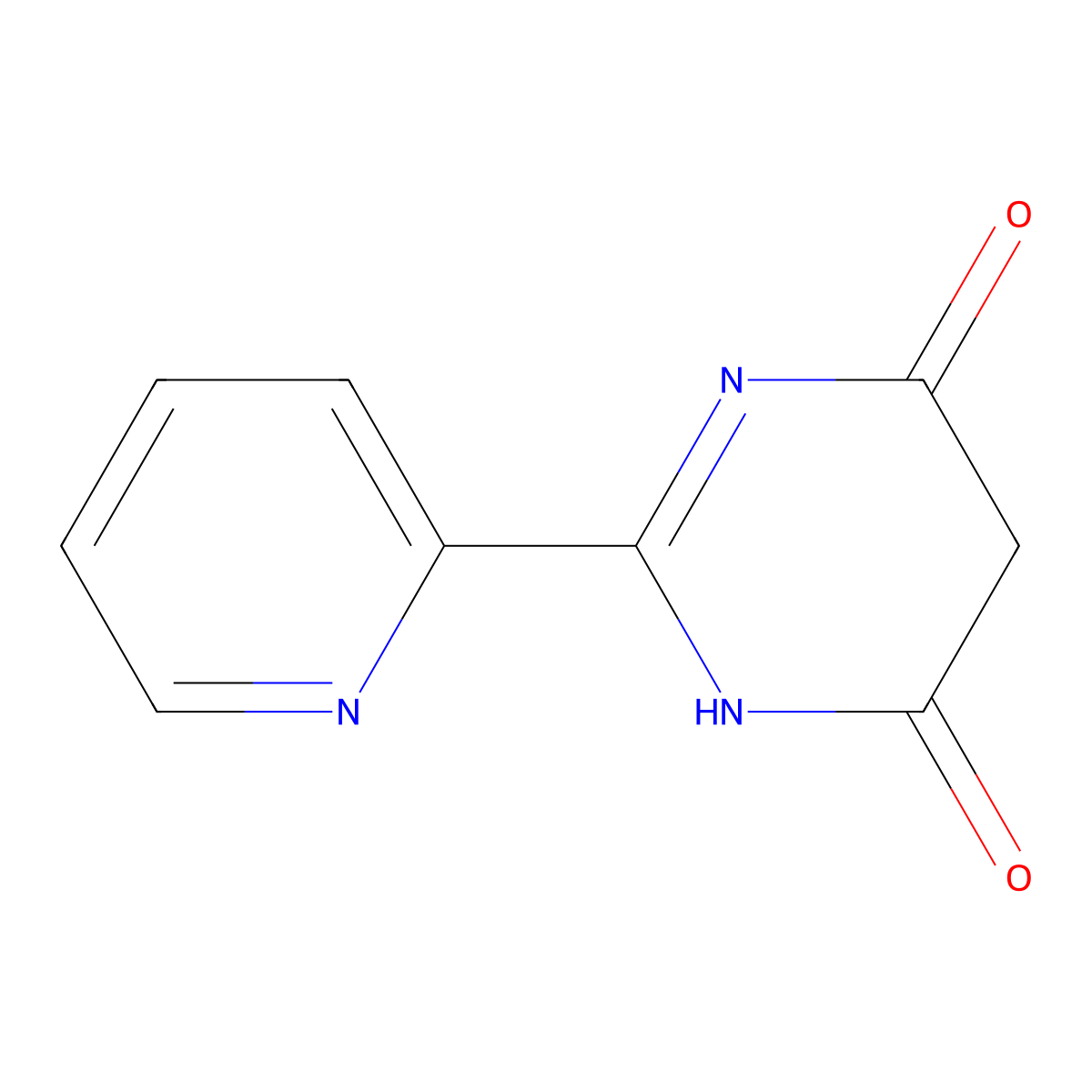 2-(Pyridin-2-yl)-1,4,5,6-tetrahydropyrimidine-4,6-dione molecular structure, CAS 31774-68-2