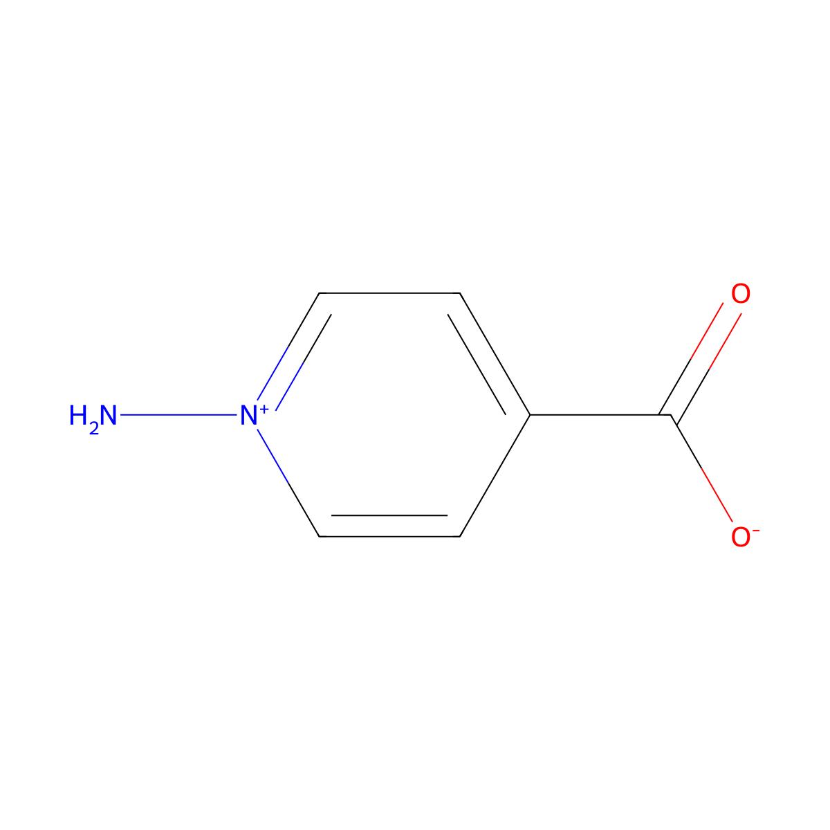 1-Aminopyridin-1-ium-4-carboxylate molecular structure, CAS 31775-03-8