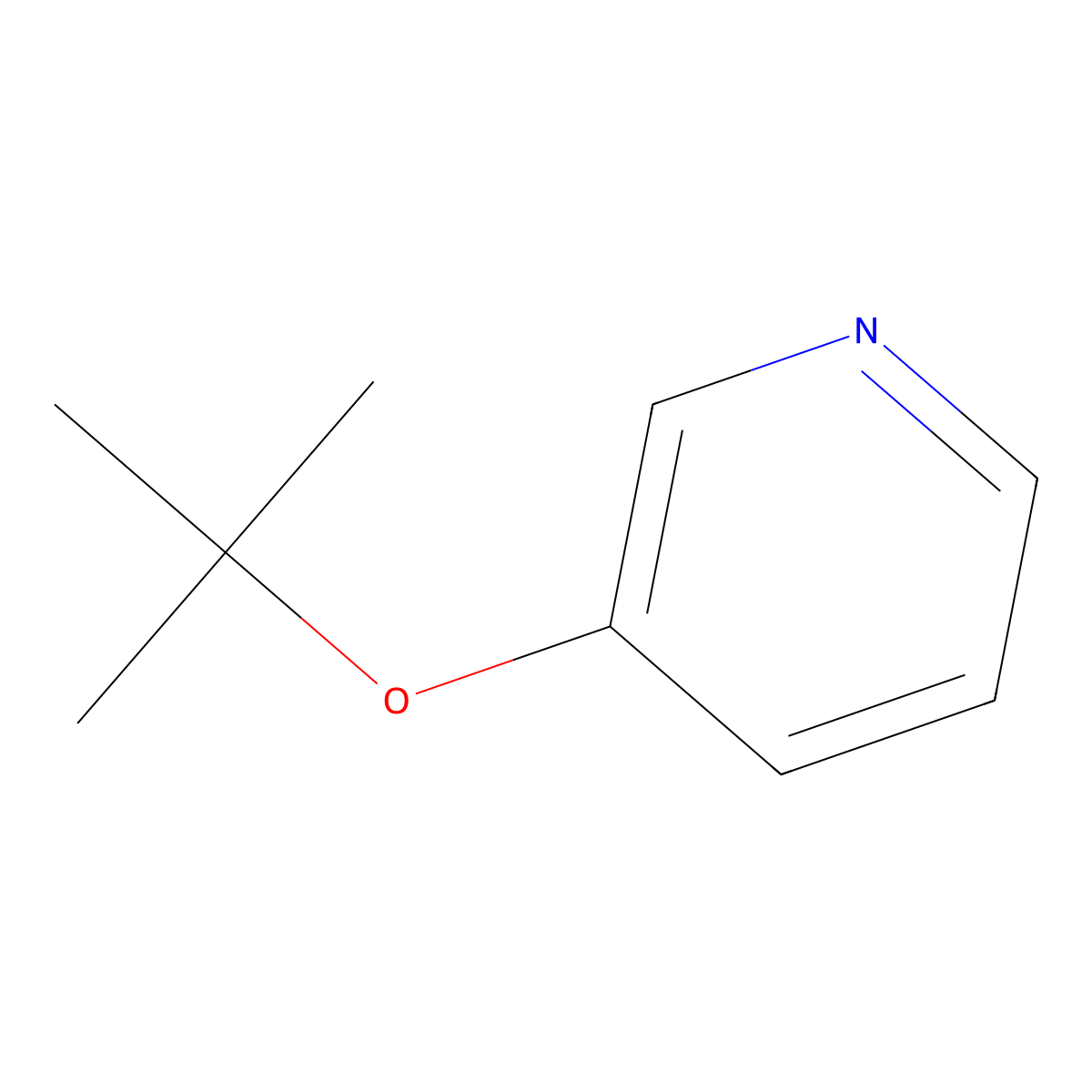 3-(Tert-butoxy)pyridine molecular structure, CAS 31776-90-6