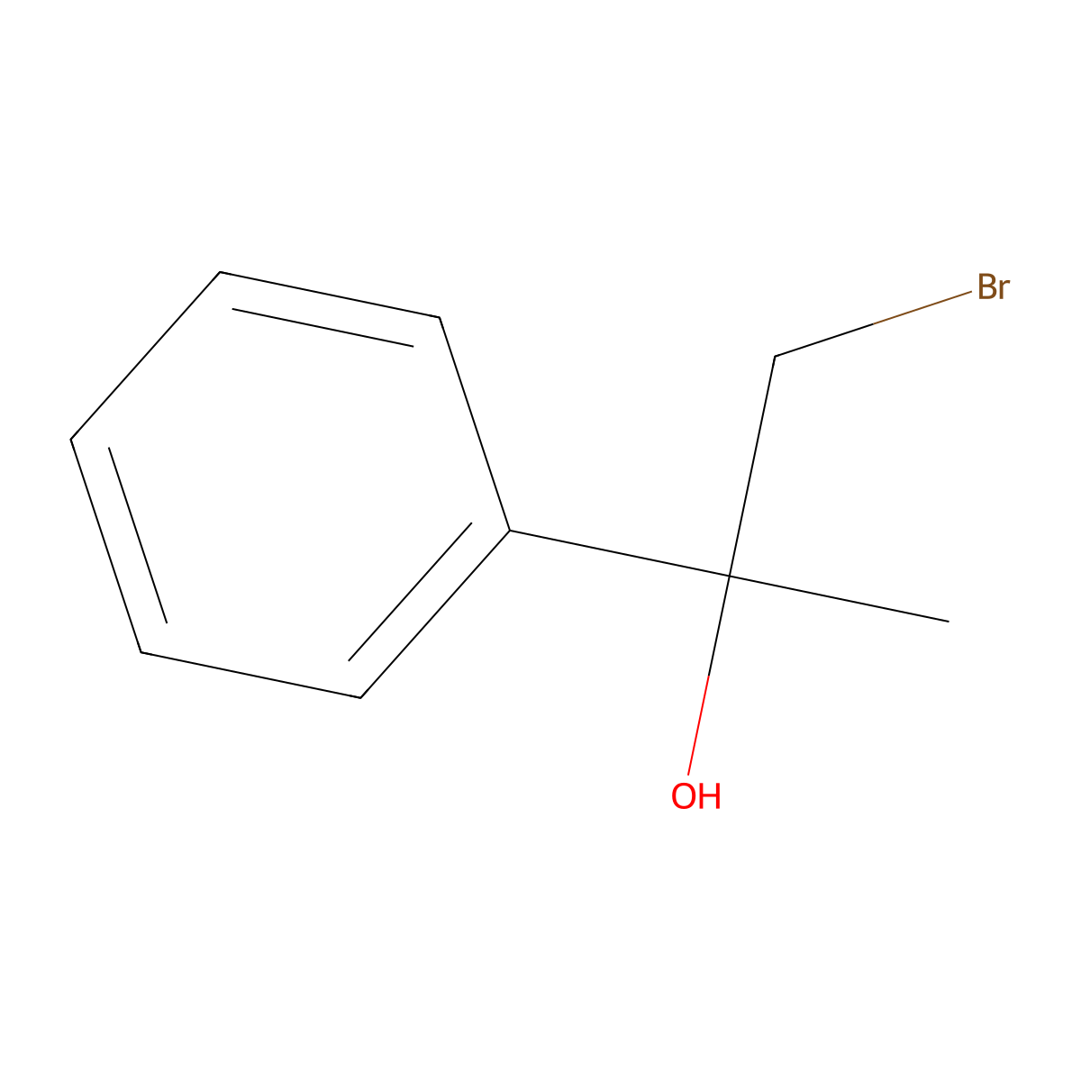 1-Bromo-2-phenylpropan-2-ol molecular structure, CAS 31778-29-7