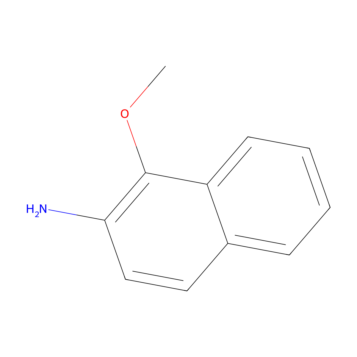 1-Methoxy-2-naphthylamine molecular structure, CAS 3178-03-8