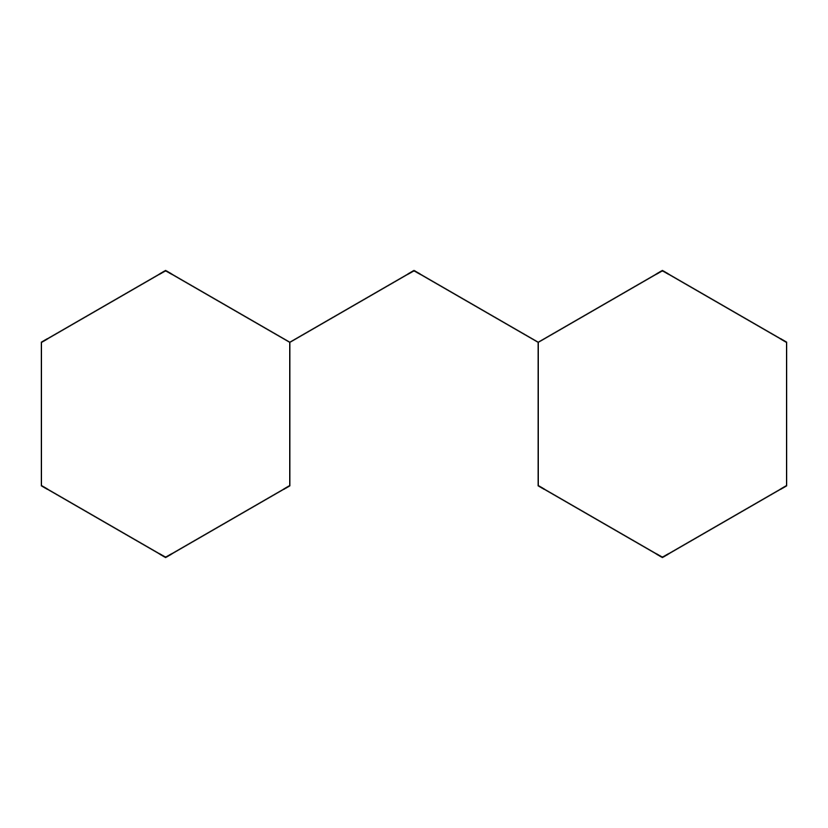 Dicyclohexylmethane molecular structure, CAS 3178-23-2