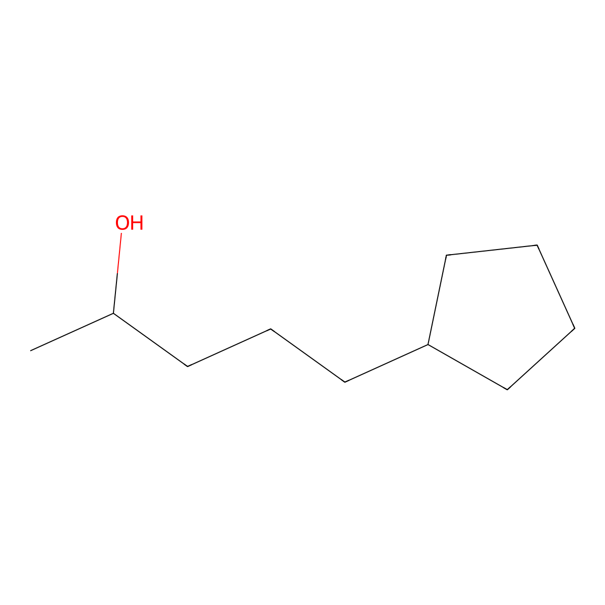 5-Cyclopentylpentan-2-ol molecular structure, CAS 317807-99-1