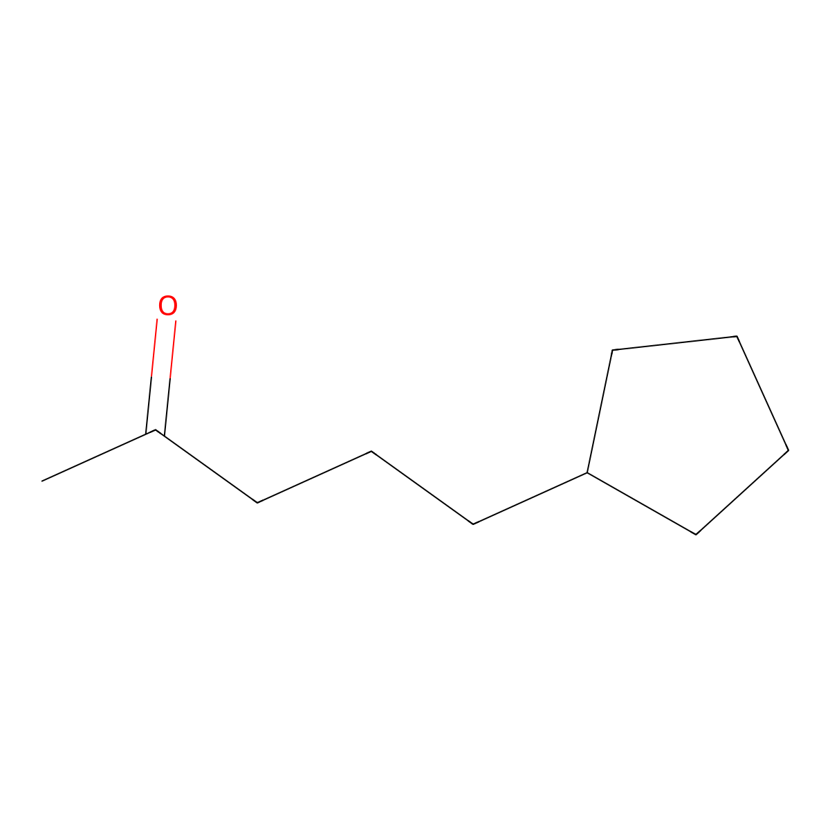 5-Cyclopentylpentan-2-one molecular structure, CAS 317808-01-8