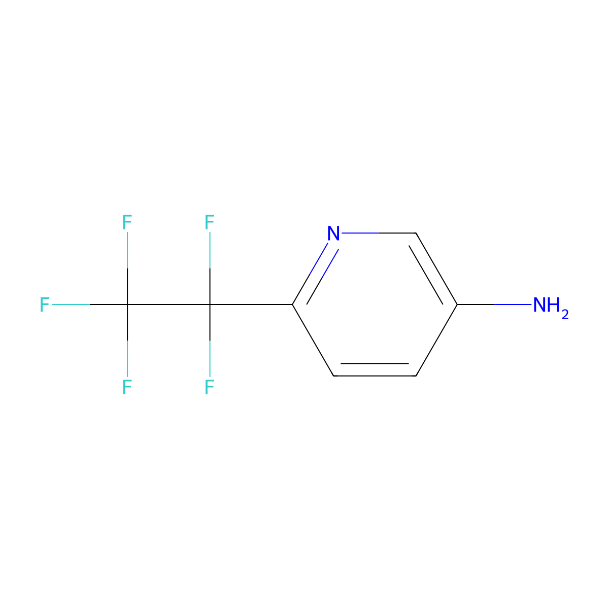 6-(Perfluoroethyl)pyridin-3-amine molecular structure, CAS 317810-59-6
