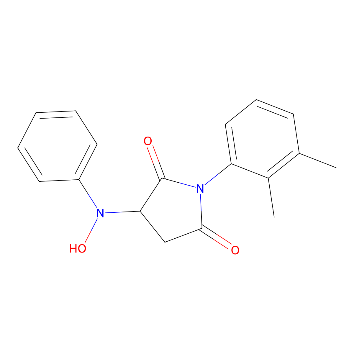 1-(2,3-Dimethylphenyl)-3-(N-phenylhydroxyamino)pyrrolidine-2,5-dione molecular structure, CAS 317814-61-2