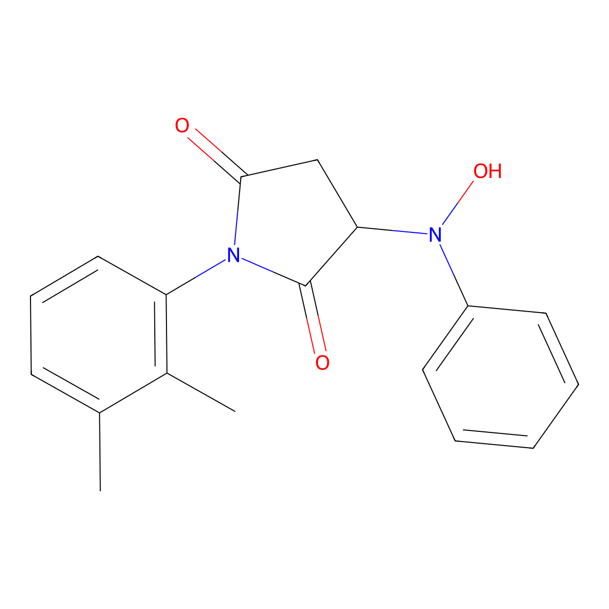 1-(2,3-Dimethylphenyl)-3-(N-phenylhydroxyamino)pyrrolidine-2,5-dione molecular structure, CAS 317814-61-2