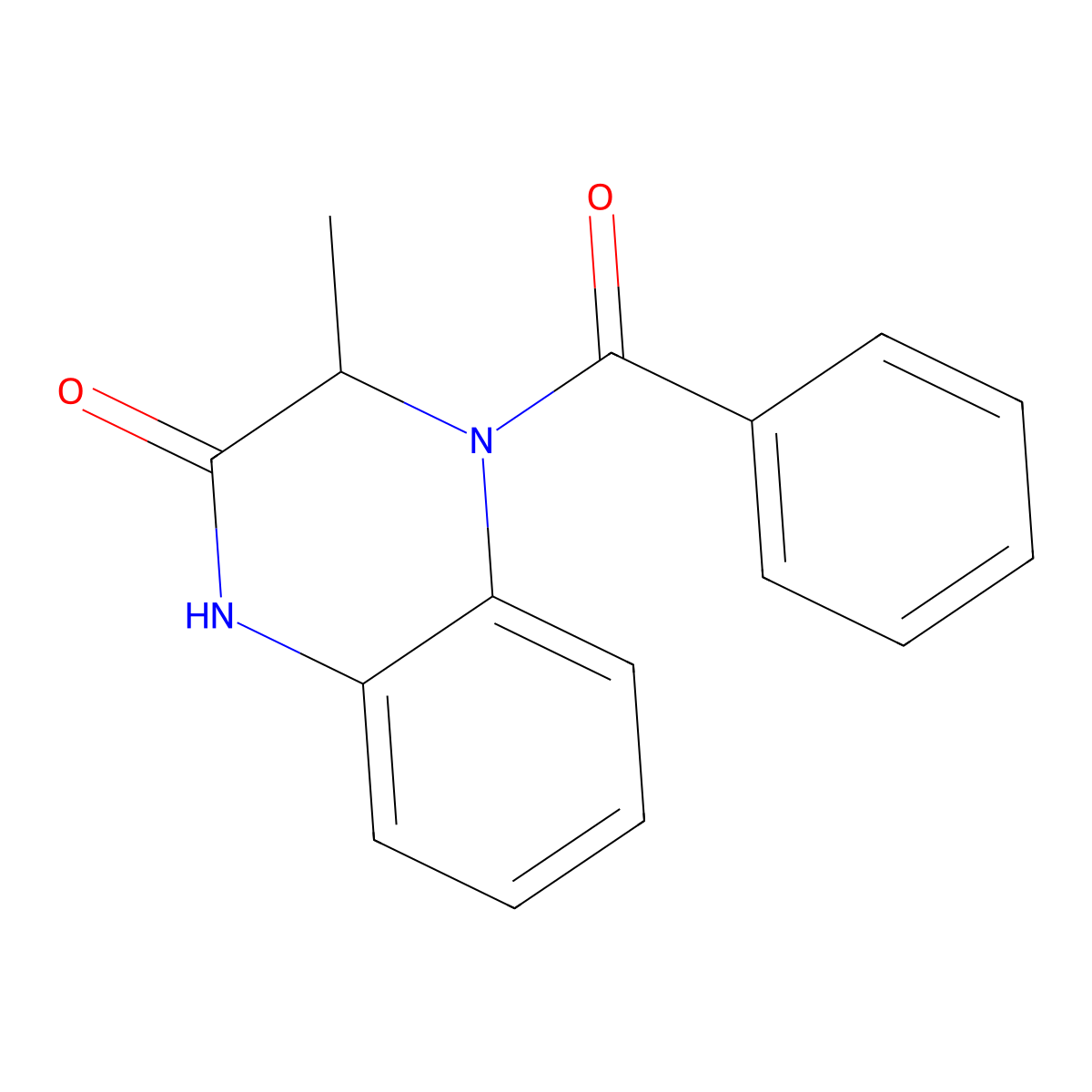 4-benzoyl-3-methyl-3,4-dihydro-2(1H)-quinoxalinone molecular structure, CAS 317822-12-1