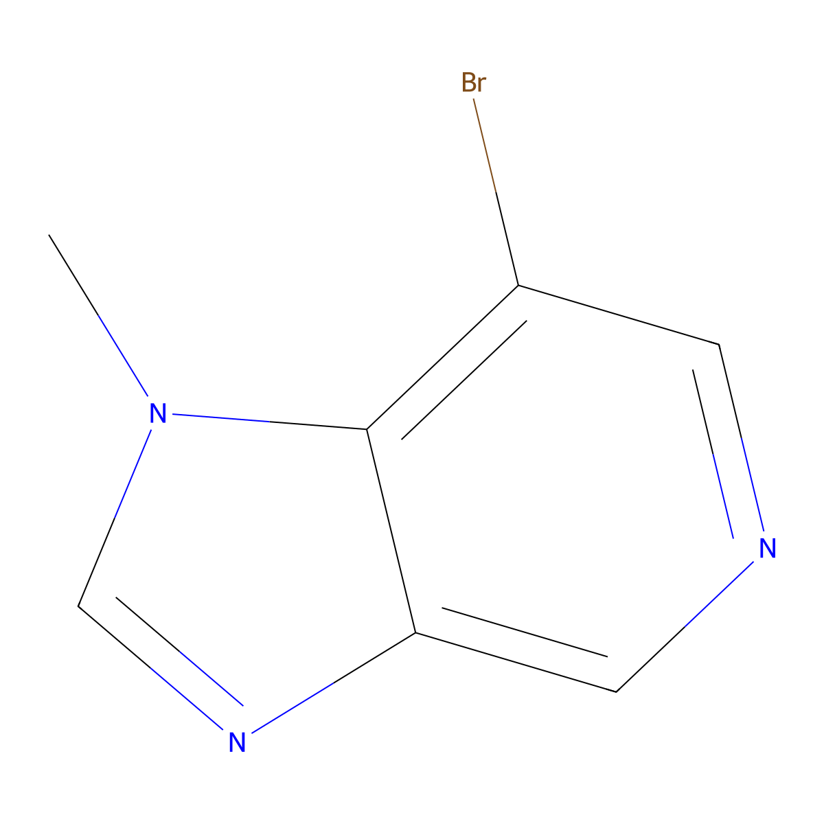 7-bromo-1-methyl-1H-imidazo[4,5-c]pyridine molecular structure, CAS 317840-04-3