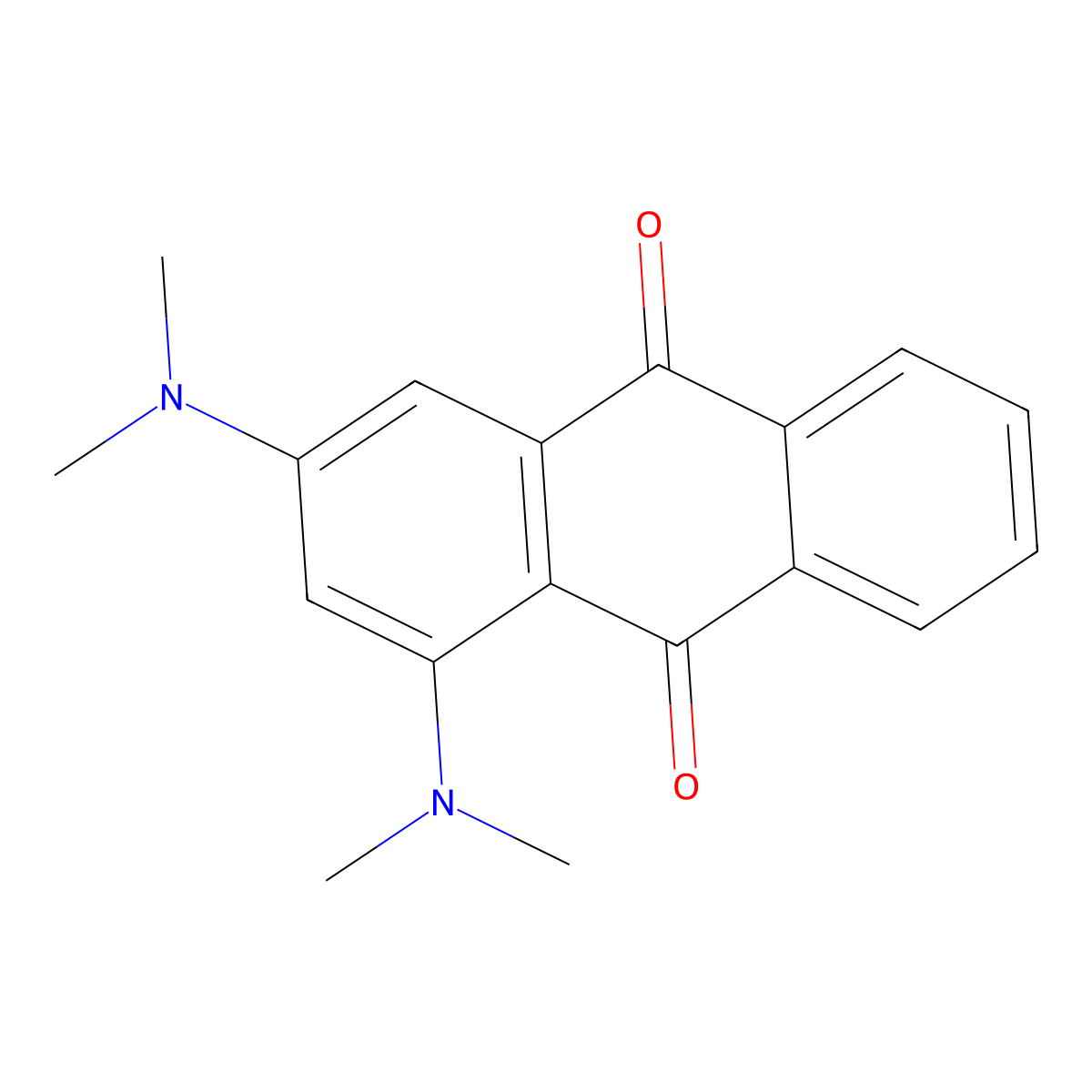 1,3-Bis(dimethylamino)anthracene-9,10-dione molecular structure, CAS 317841-27-3