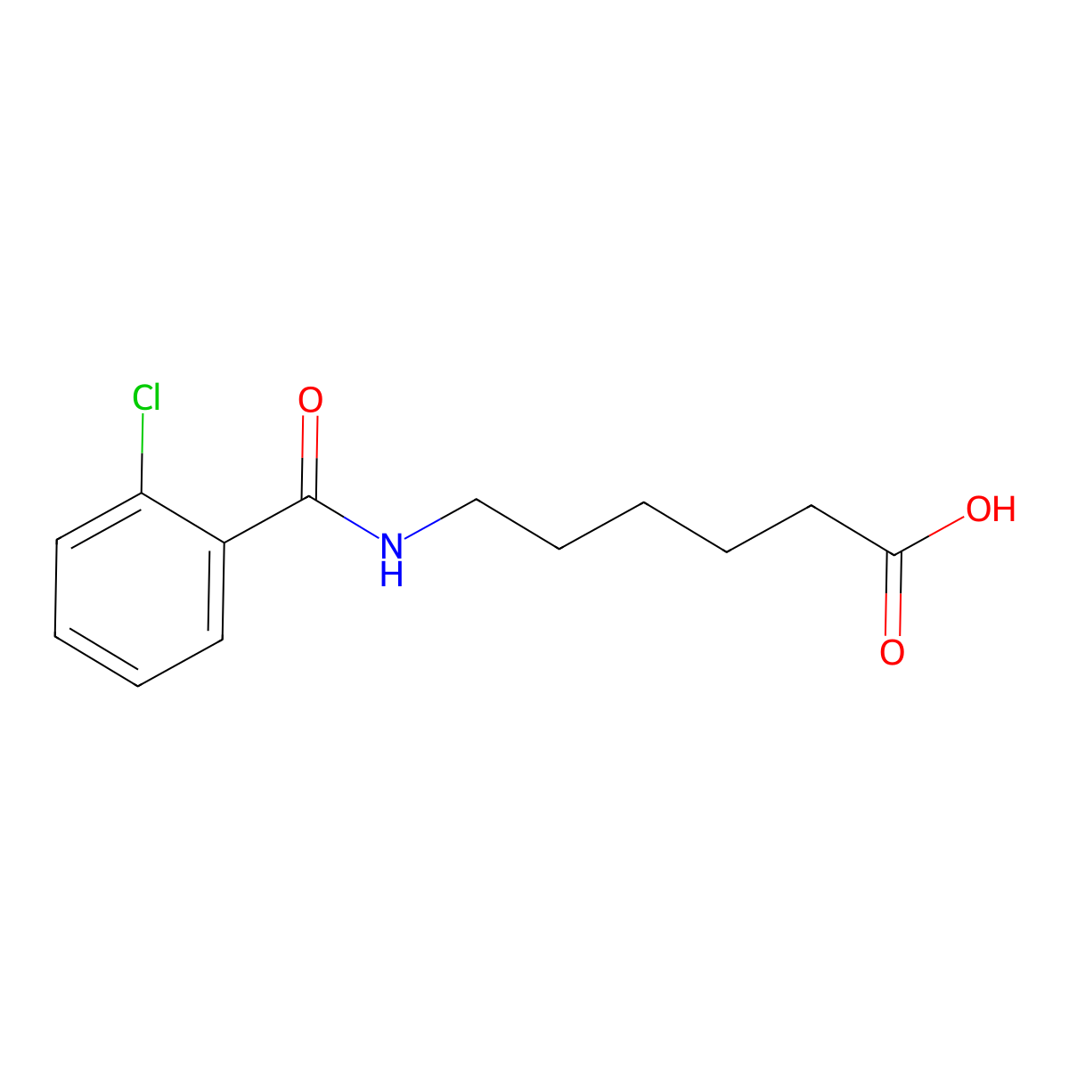 6-(2-Chloro-benzoylamino)-hexanoic acid molecular structure, CAS 317841-32-0