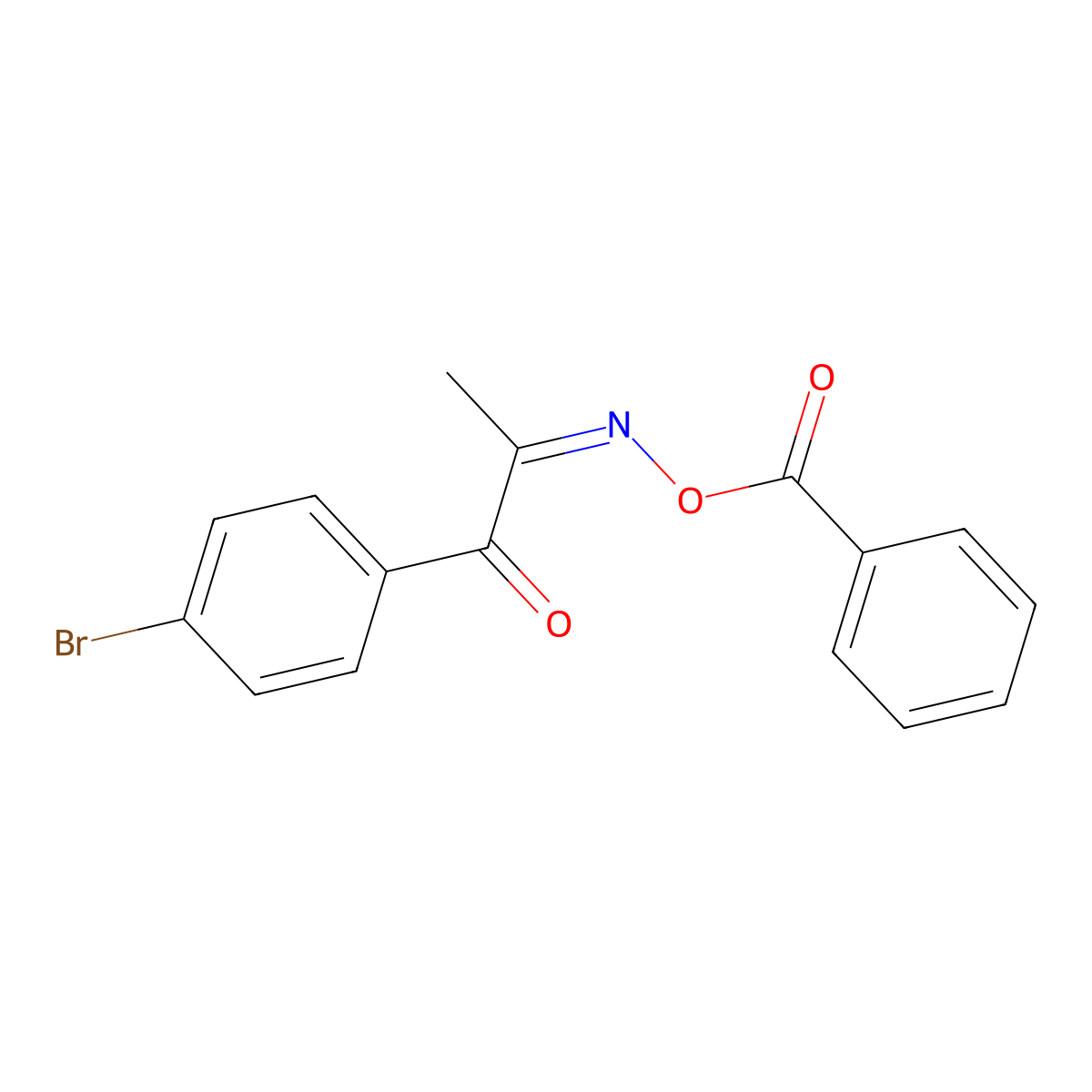 1-(4-Bromophenyl)-1,2-propanedione 2-(O-benzoyloxime) molecular structure, CAS 317841-33-1