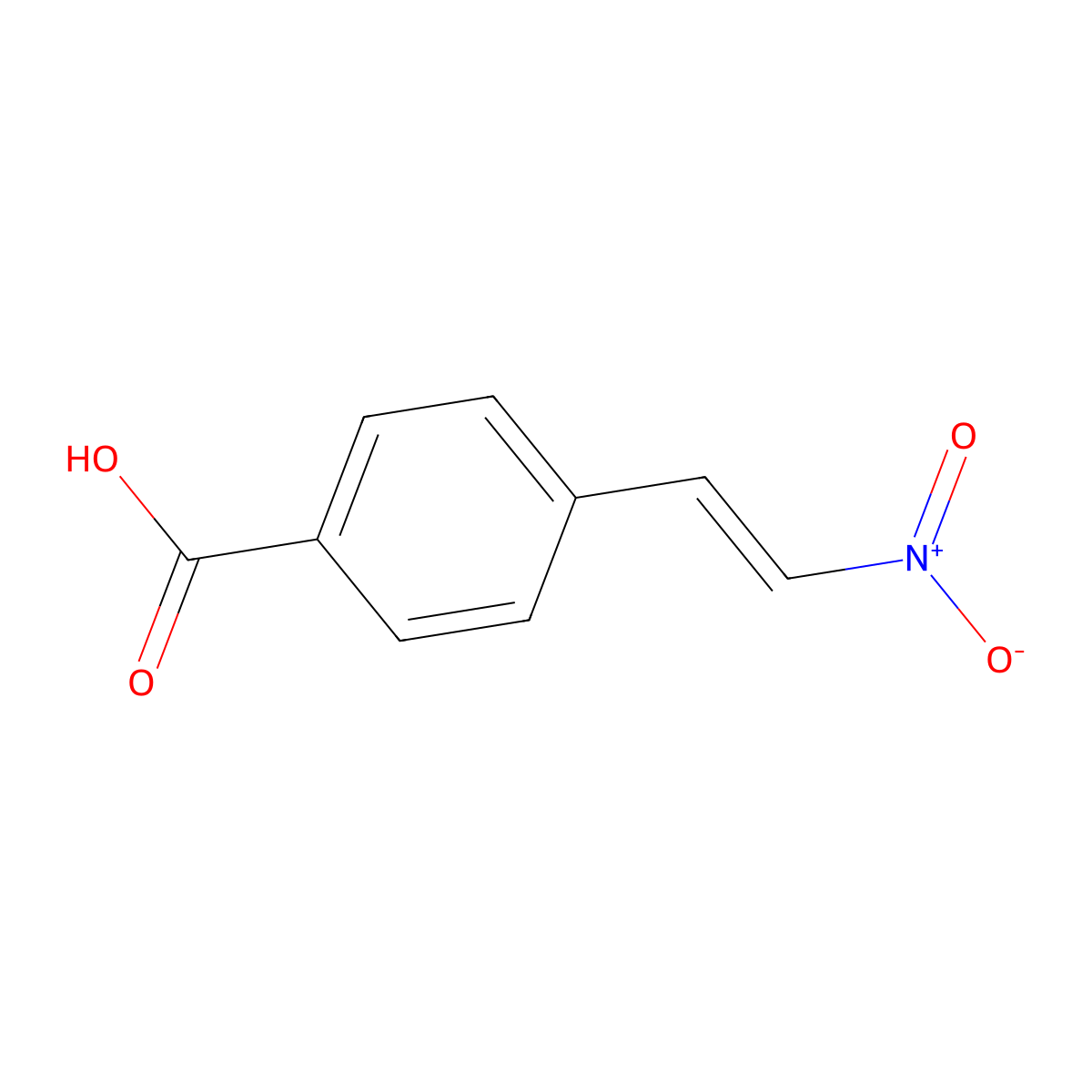 4-[(E)-2-Nitrovinyl]benzoic acid molecular structure, CAS 3179-11-1