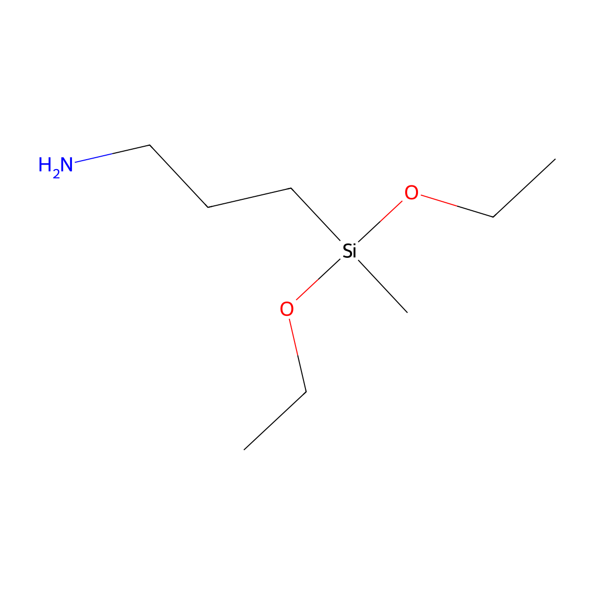 3-(Diethoxymethylsilyl)propylamine molecular structure, CAS 3179-76-8