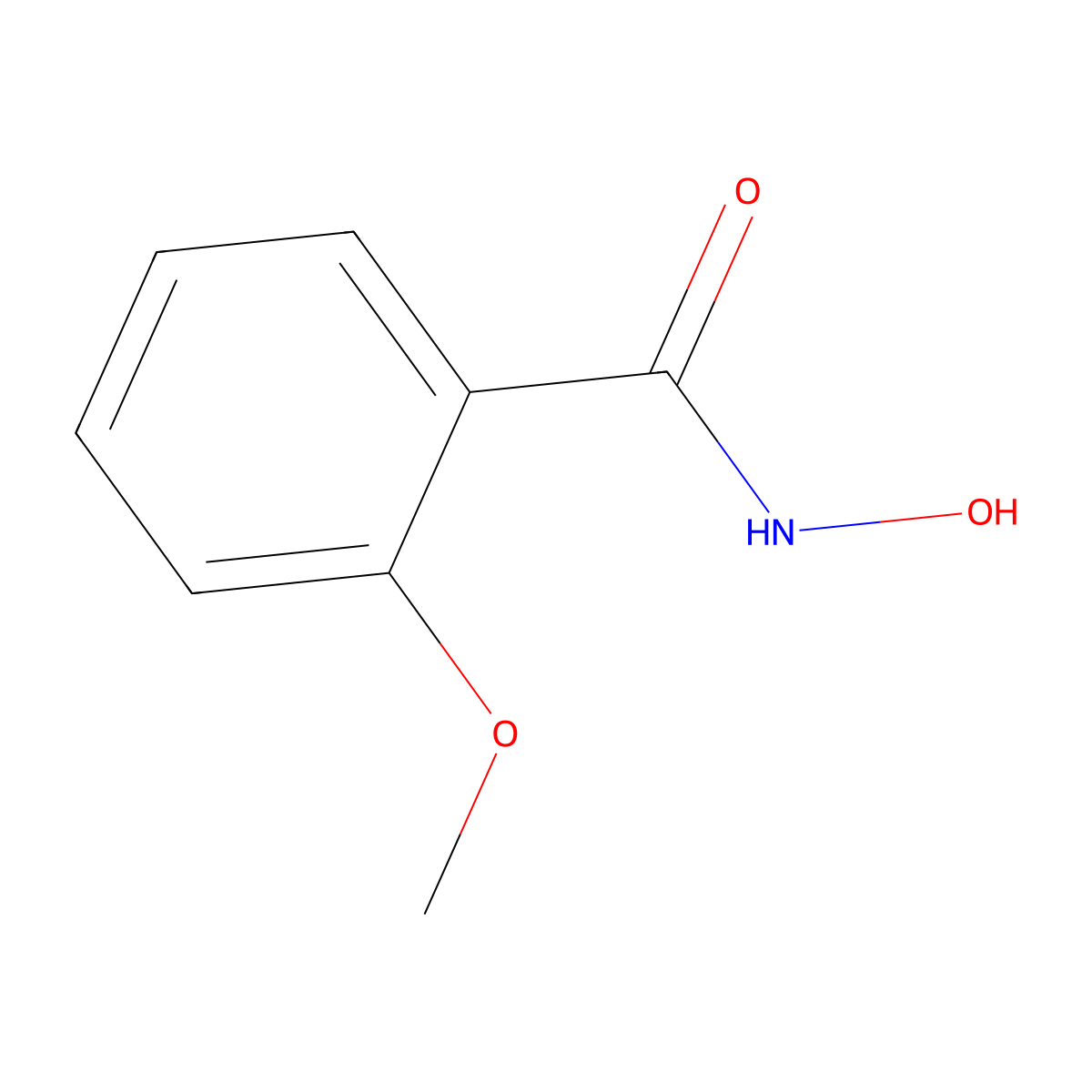 N-Hydroxy-2-methoxybenzamide molecular structure, CAS 31791-97-6