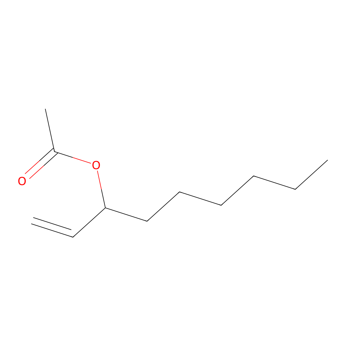 1-Nonen-3-ol, 3-acetate molecular structure, CAS 31795-37-6